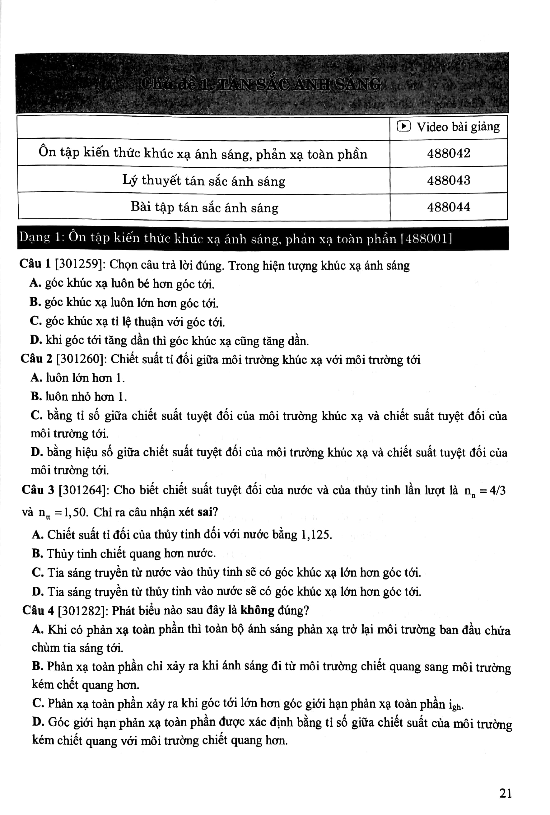 tuyển chọn 2000 bài sóng ánh sáng, lượng tử ánh sáng và hạt nhân nguyên tử