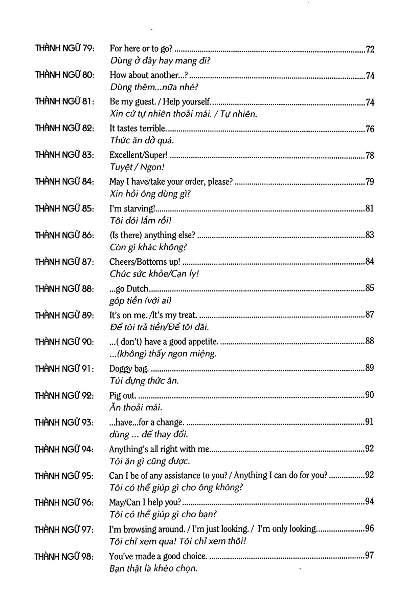 tuyển chọn 319 câu thành ngữ giao tiếp tiếng anh