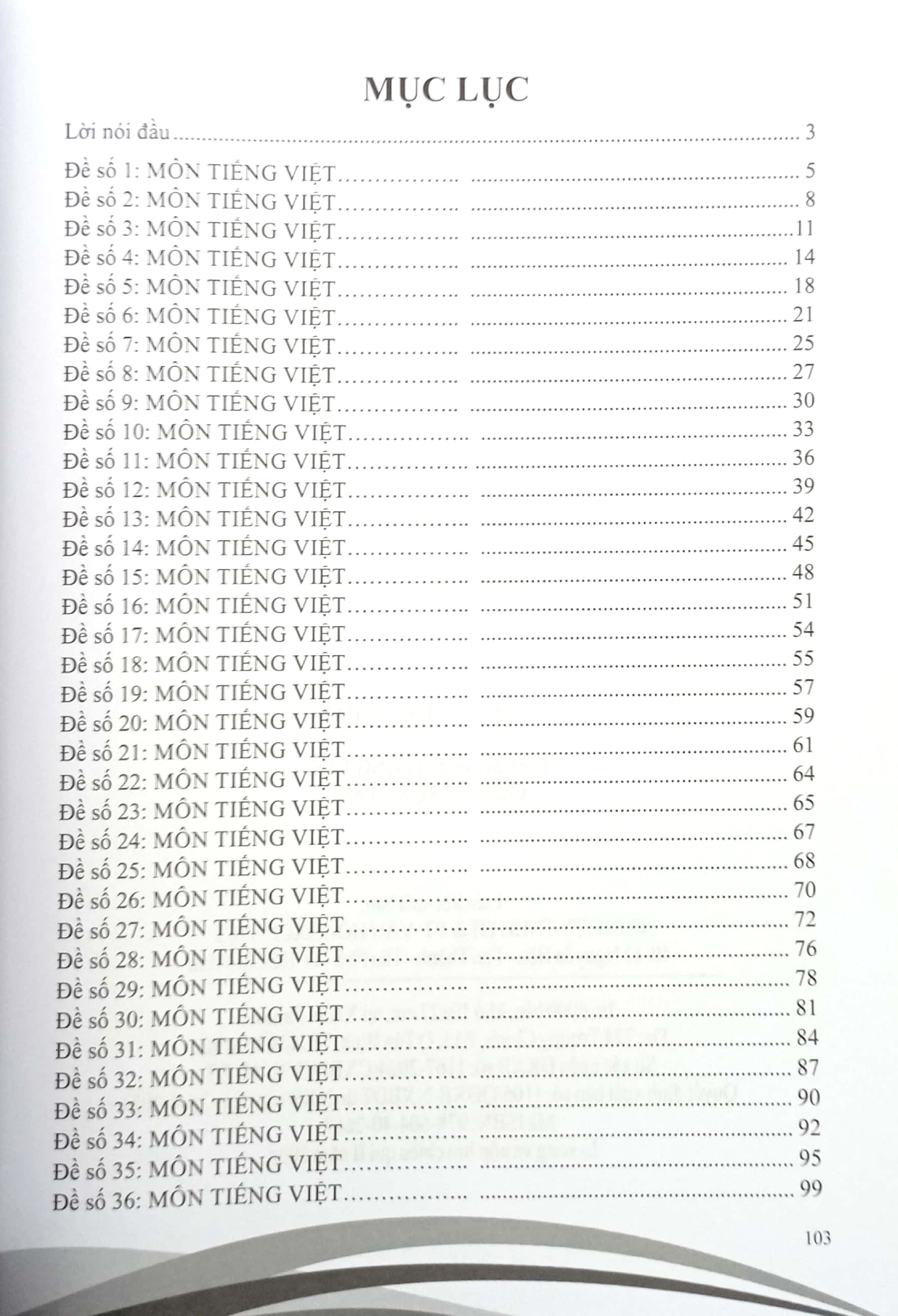 tuyển chọn 36 bộ đề kiểm tra thi tiếng việt 5