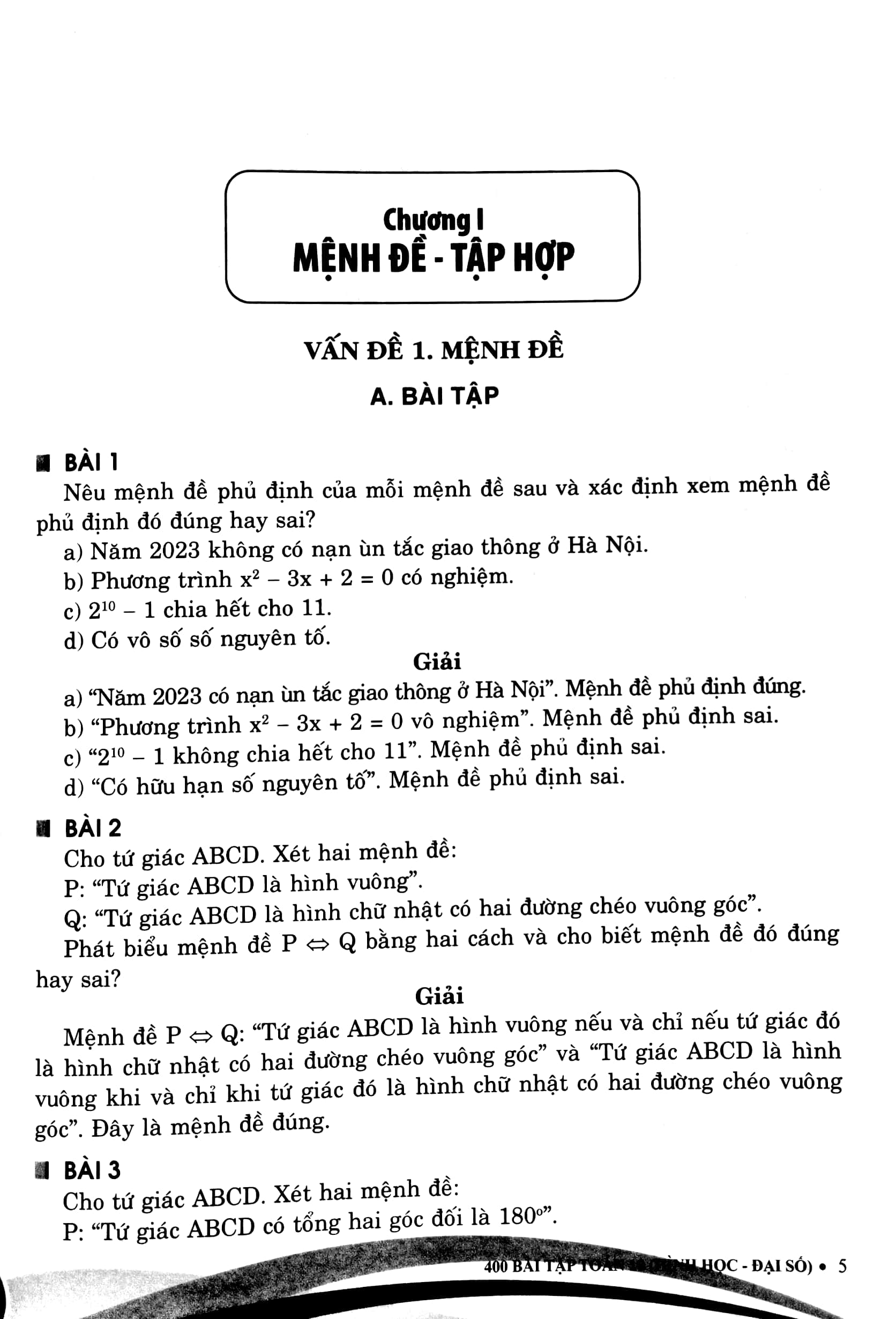 tuyển chọn 400 bài tập toán 10 - hình học-đại số - bồi dưỡng học sinh khá giỏi (theo chương trình giáo dục phổ thông mới) (dùng chung cho các bộ sgk hiện hành)