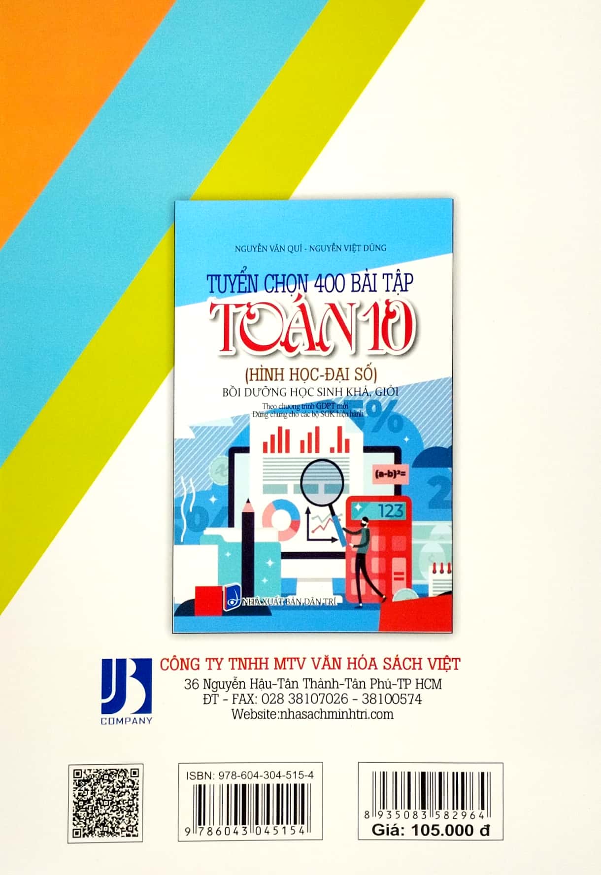 tuyển chọn 400 bài tập toán 10 - hình học-đại số - bồi dưỡng học sinh khá giỏi (theo chương trình giáo dục phổ thông mới) (dùng chung cho các bộ sgk hiện hành)