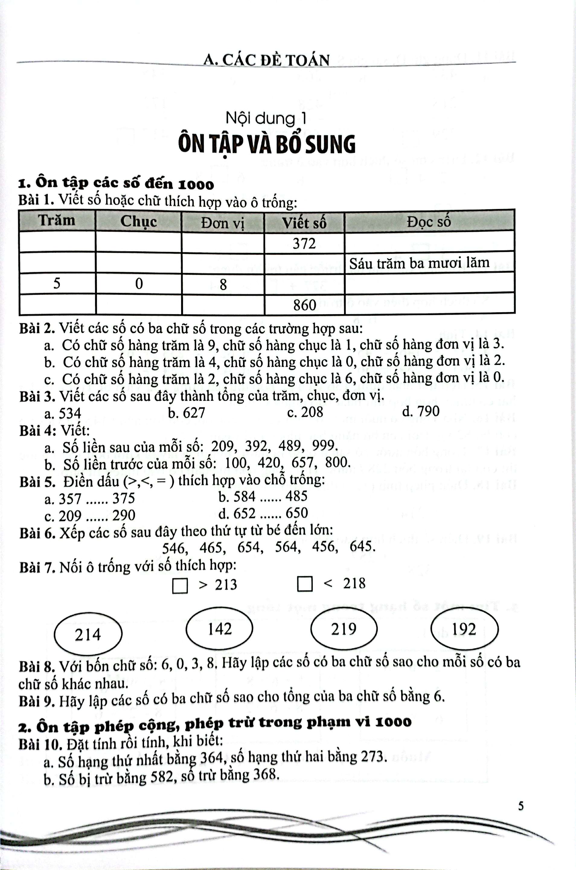 tuyển chọn 400 bài tập toán 3 - bồi dưỡng học sinh khá, giỏi