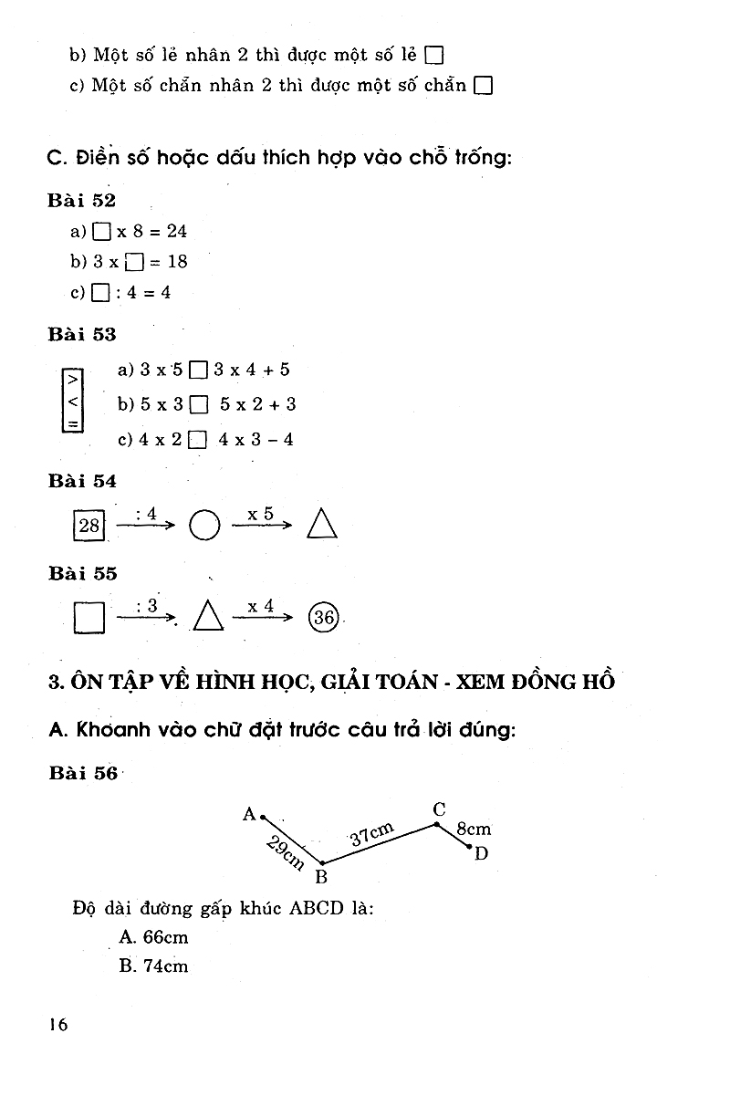 tuyển chọn các bài tập trắc nghiệm toán 3