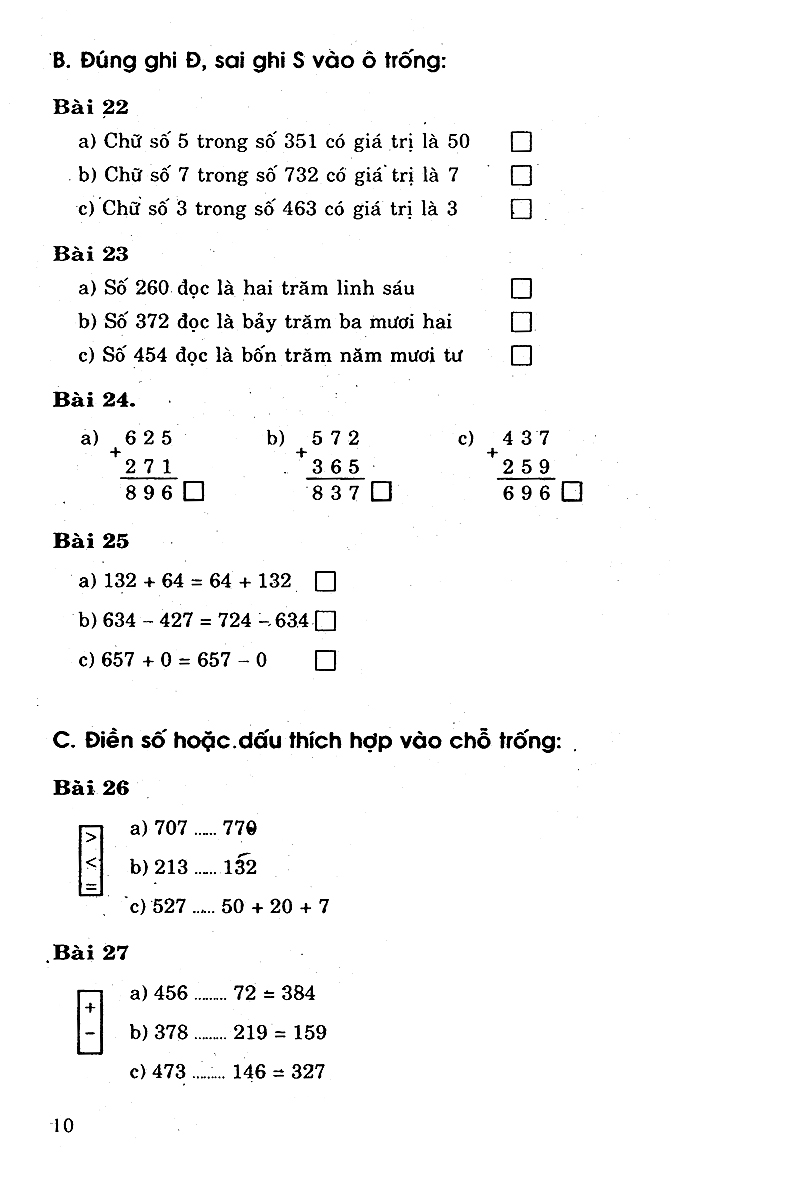 tuyển chọn các bài tập trắc nghiệm toán 3