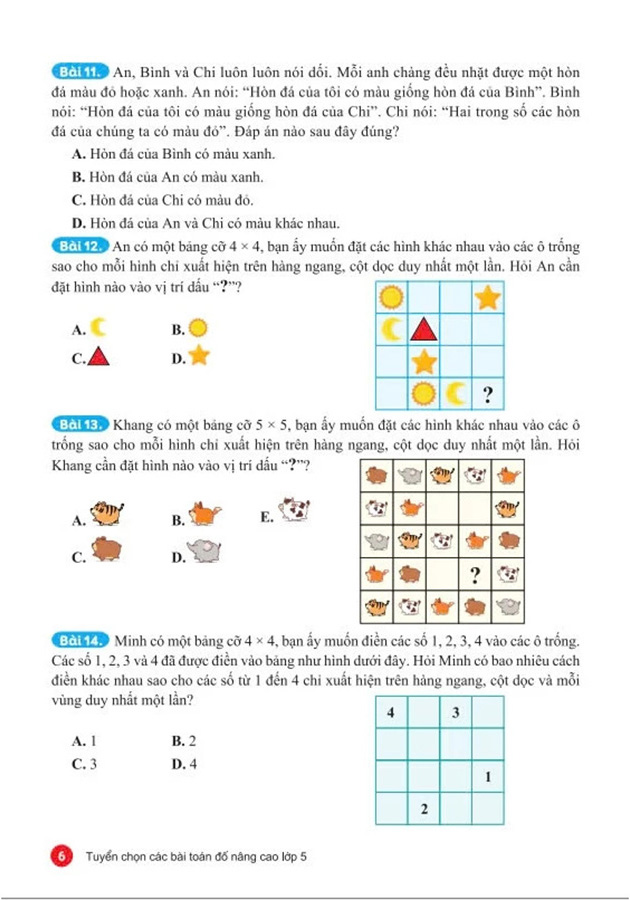 Tuyen Chon Cac Bai Toan Do Nang Cao - Lop 5