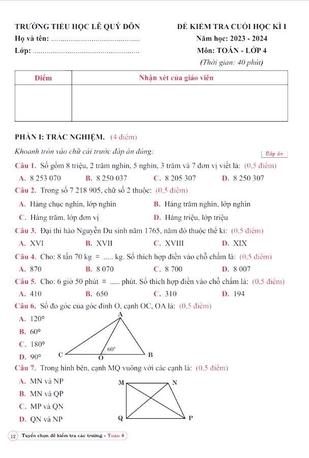 Tuyen Chon De Kiem Tra Toan Cac Truong 4