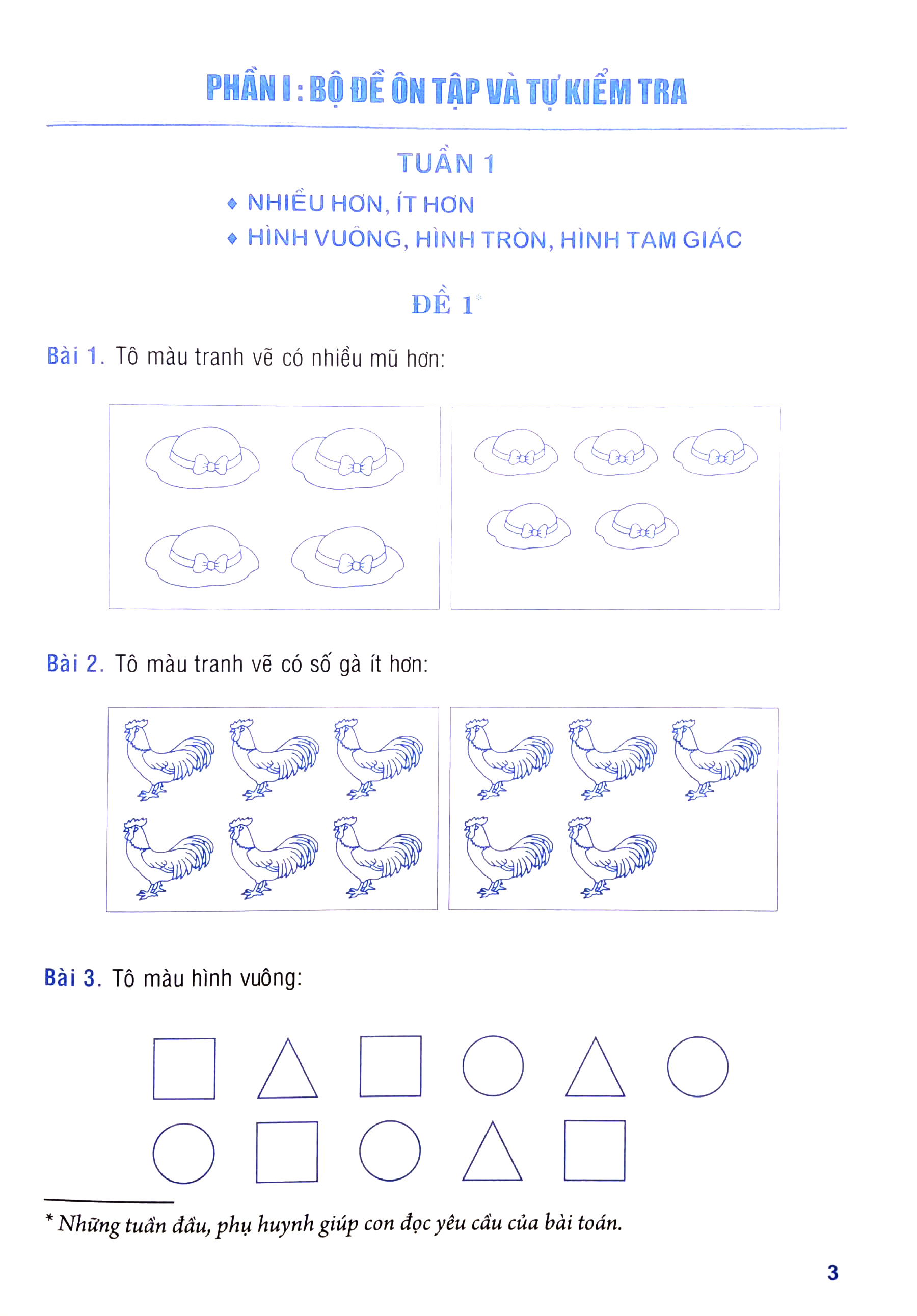 tuyển chọn đề ôn luyện và tự kiểm tra toán 1
