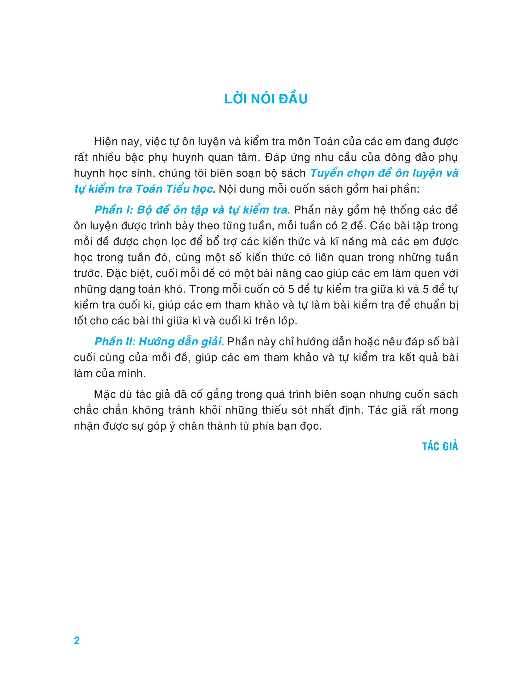Tuyển Chọn Đề Ôn Luyện Và Tự Kiểm Tra Toán 2 (Tái Bản 2025)