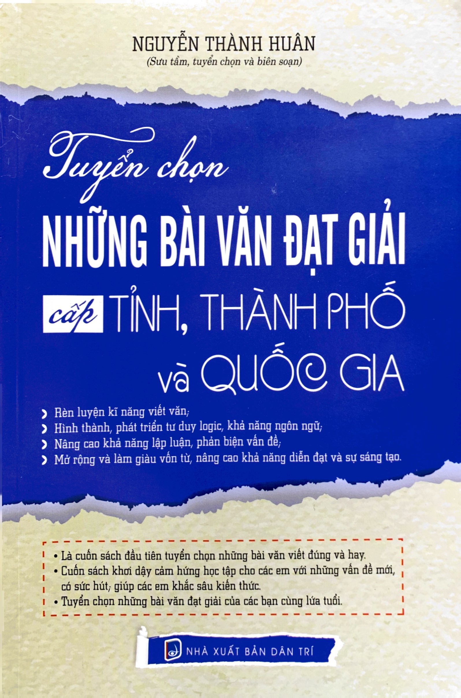 tuyển chọn những bài văn đạt giải cấp tỉnh, thành phố và quốc gia