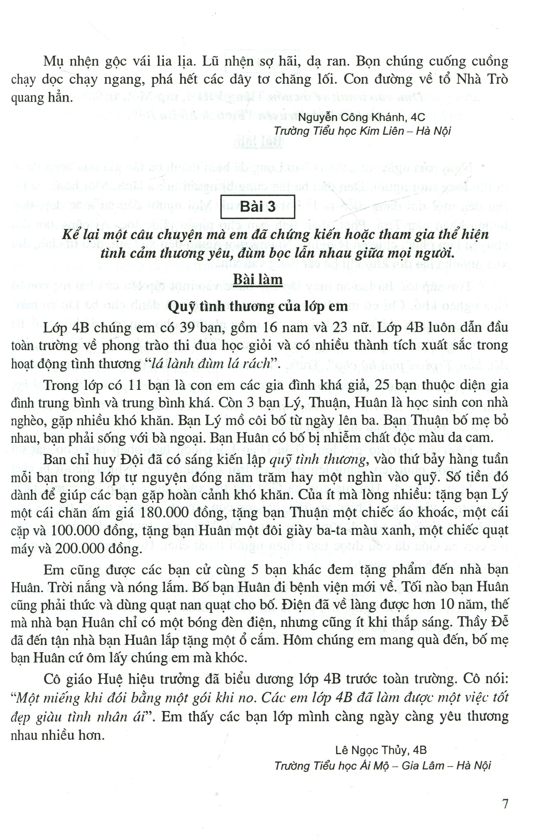 tuyển chọn những bài văn kể chuyện lớp 4 (tái bản 2019)