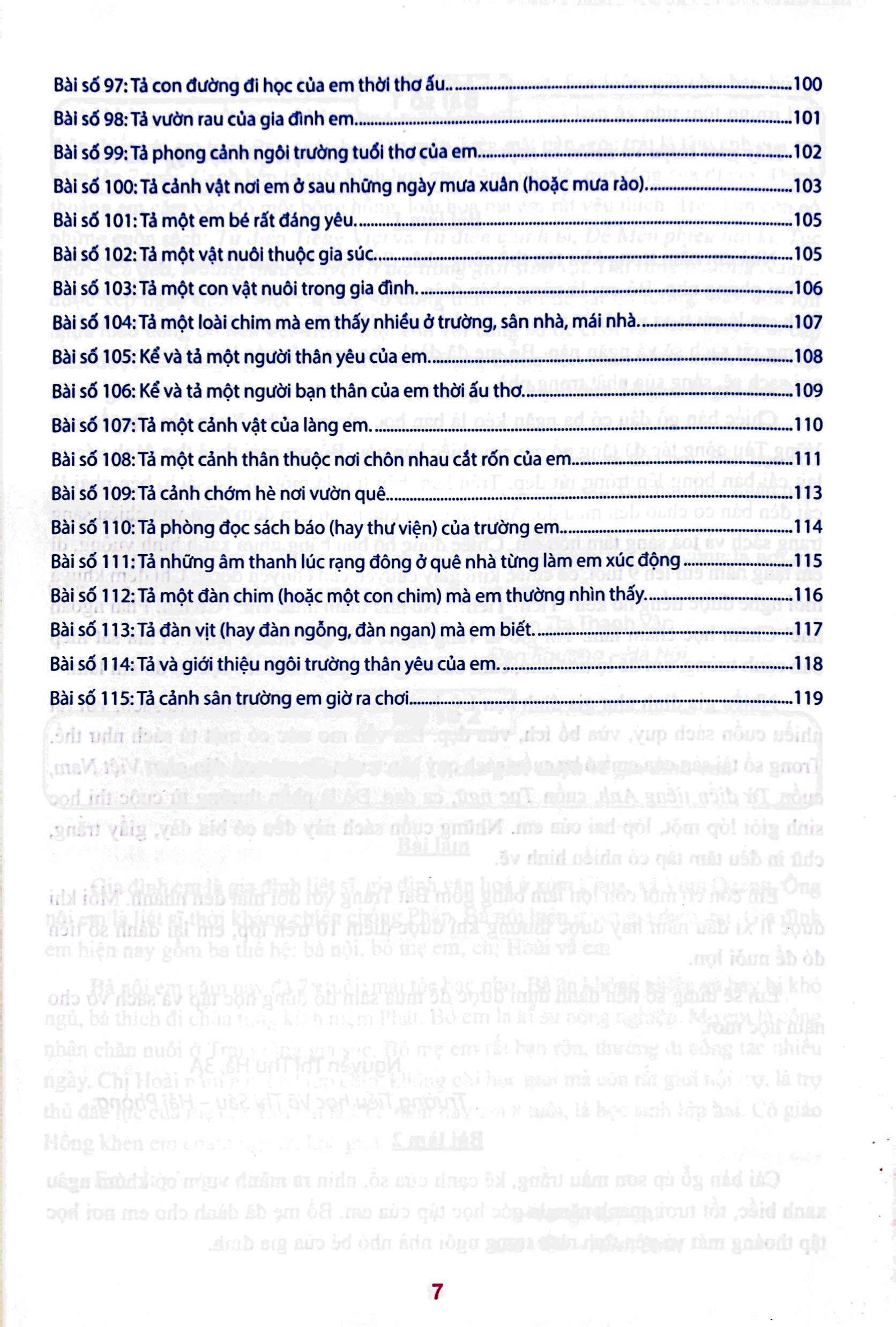 tuyển chọn những bài văn miêu tả 3 (tái bản 2023)