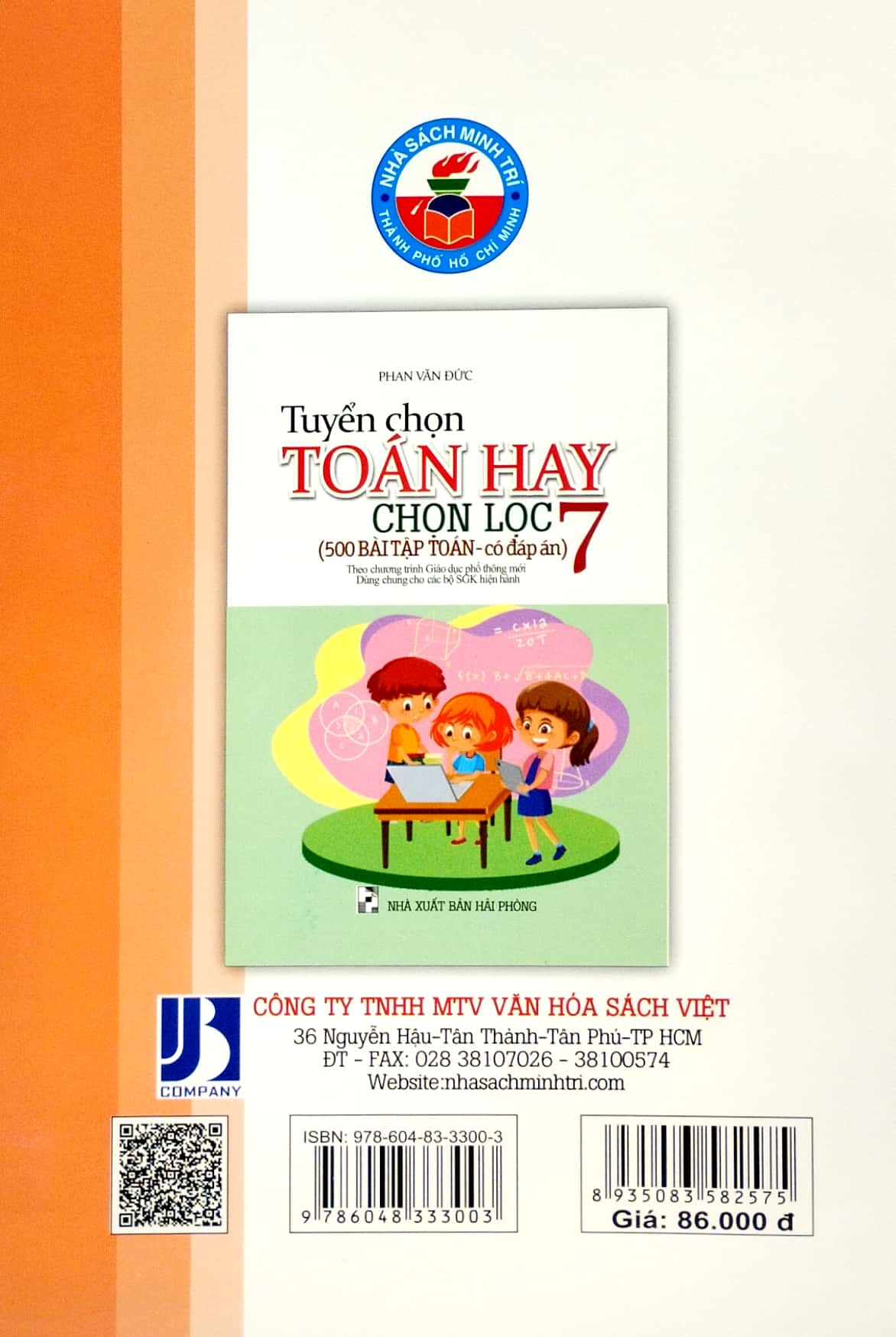 tuyển chọn toán hay chọn lọc 7 (500 bài tập - có đáp án) (theo chương trinh gdpt mới)