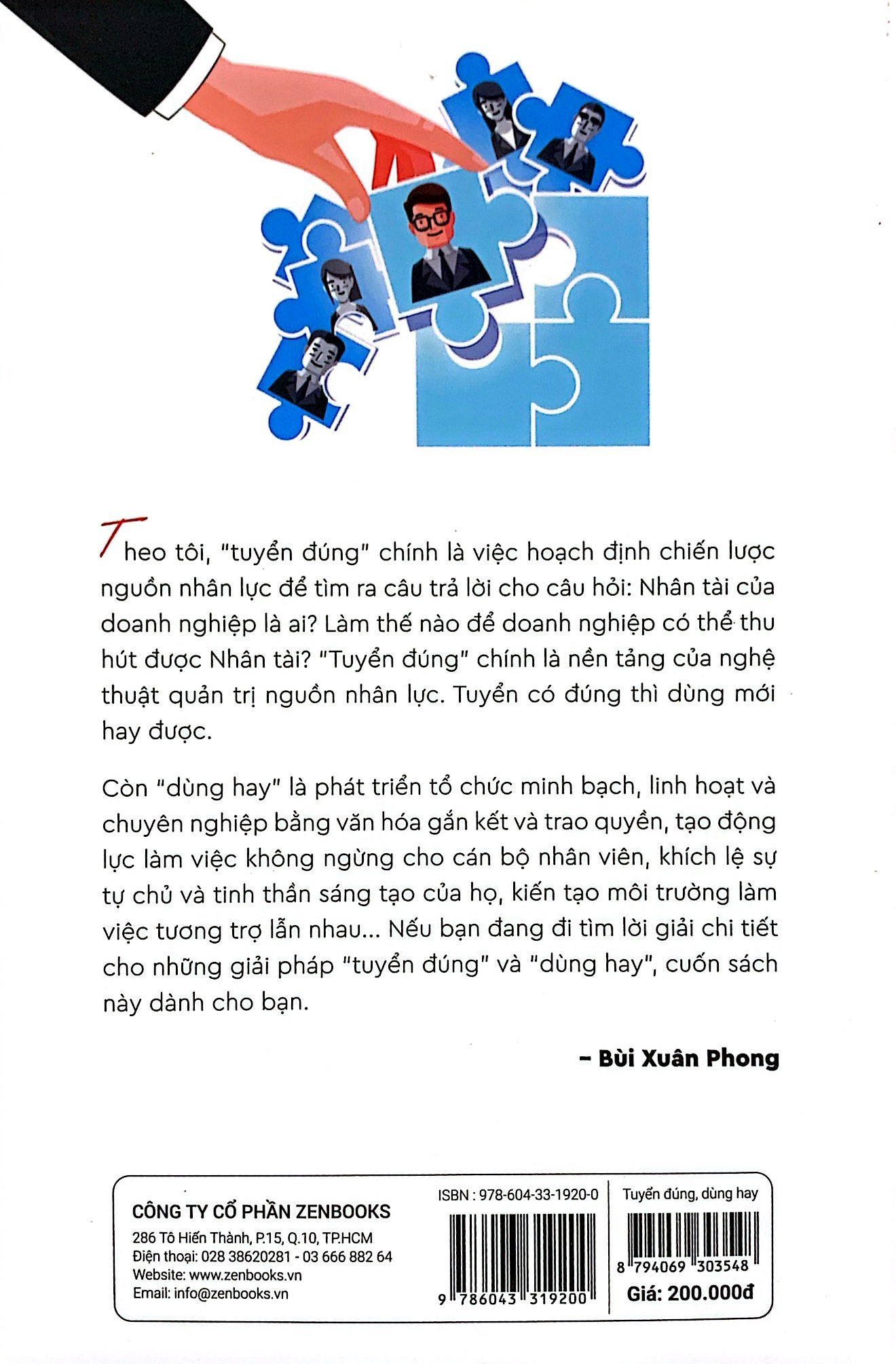 tuyển đúng dùng hay - nghệ thuật quản trị nguồn nhân lực