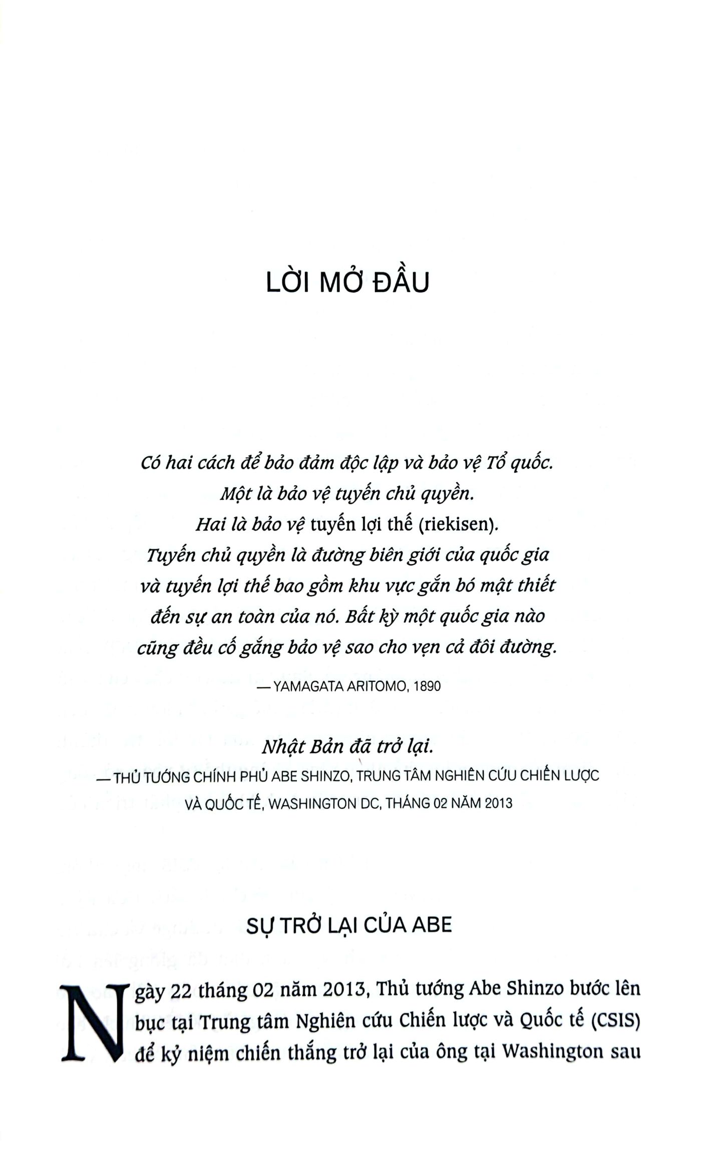 tuyến lợi thế - chiến lược lớn của nhật bản trong kỷ nguyên abe shinzo