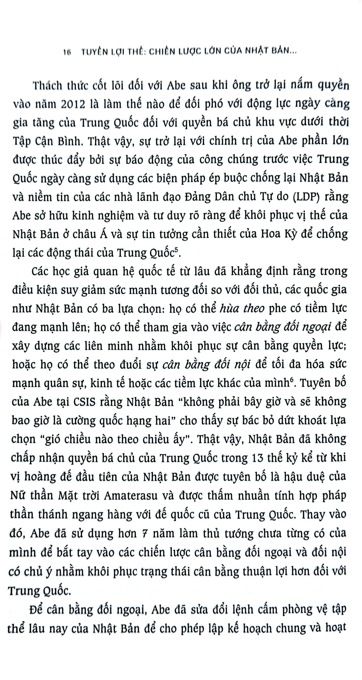 tuyến lợi thế - chiến lược lớn của nhật bản trong kỷ nguyên abe shinzo