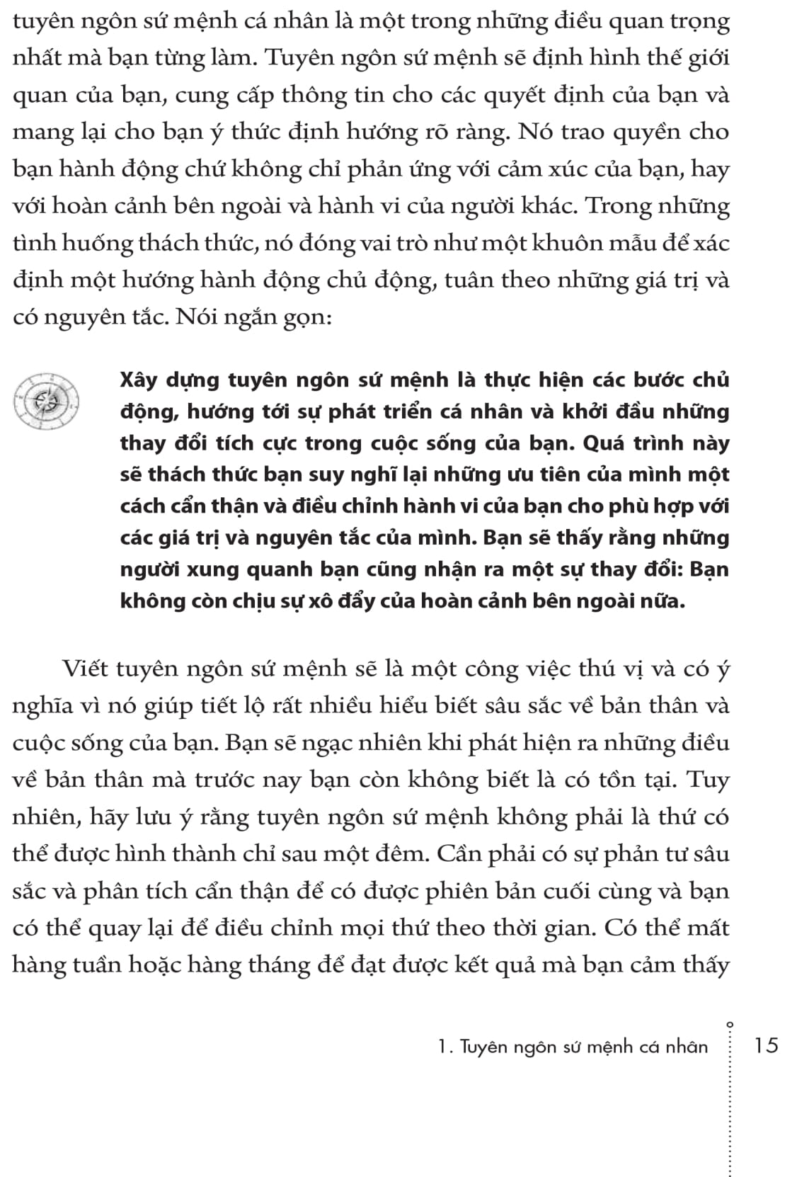 tuyên ngôn sứ mệnh cuộc đời - hành trình tìm mục đích, chọn mục tiêu và đạt được ước mơ