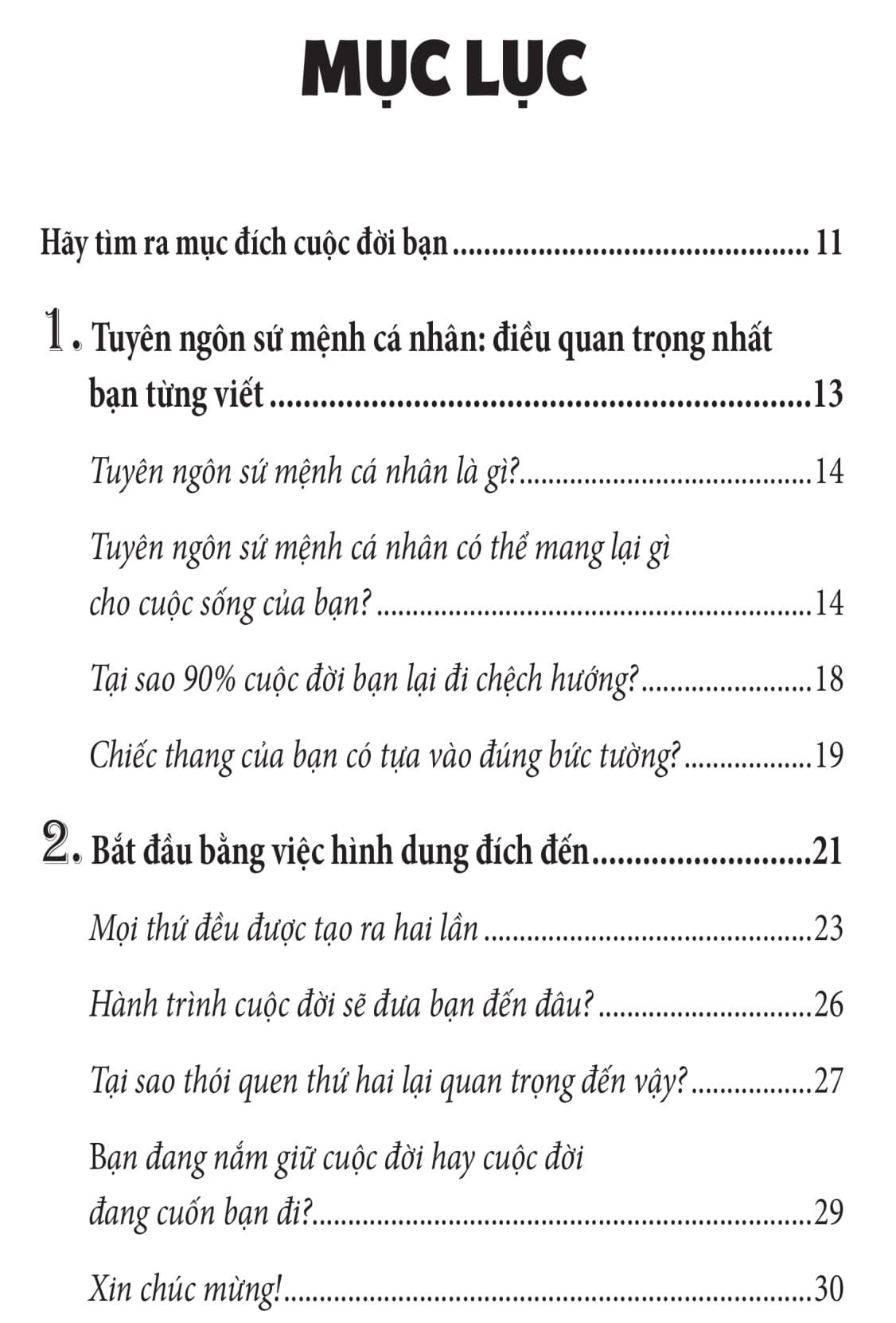 tuyên ngôn sứ mệnh cuộc đời - hành trình tìm mục đích, chọn mục tiêu và đạt được ước mơ