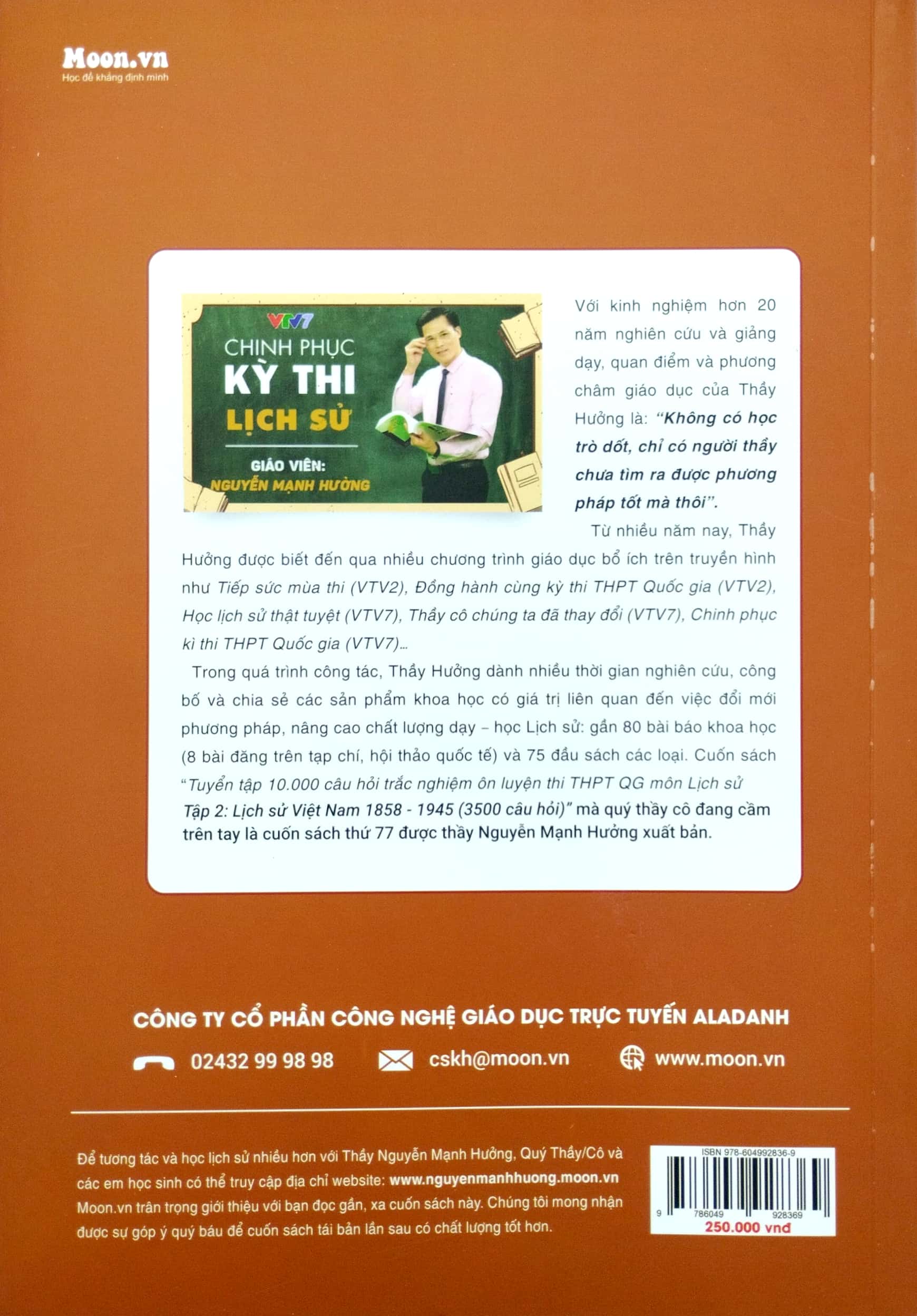 Tuyen Tap 10000 Cau Hoi Trac Nghiem On Luyen Thi THPT Quoc Gia Mon Lich Su - Tap 2: Lich Su Viet Nam 1858 - 1945 (3500 Cau Hoi)