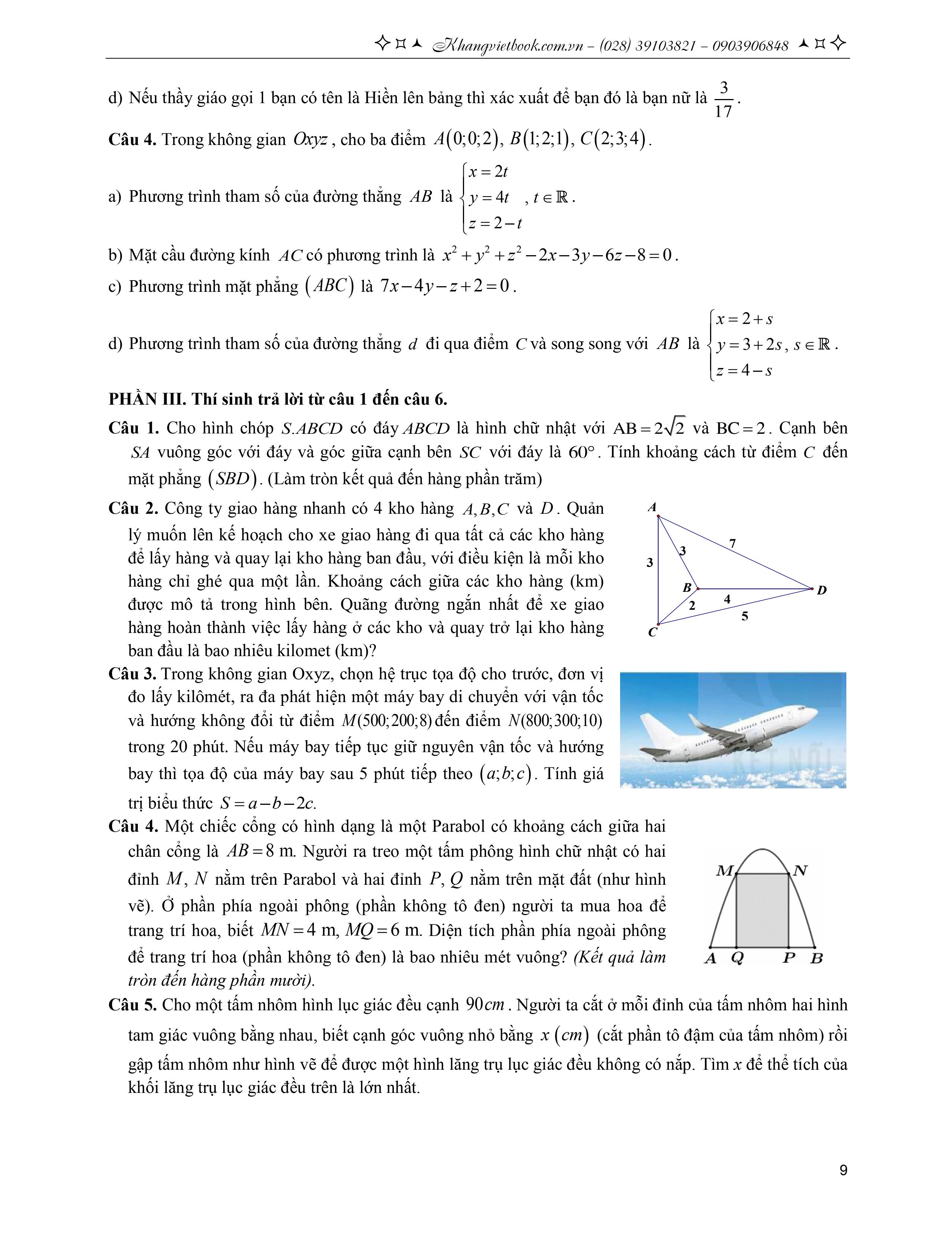 tuyển tập 38 đề ôn thi tốt nghiệp lớp 12 - môn toán