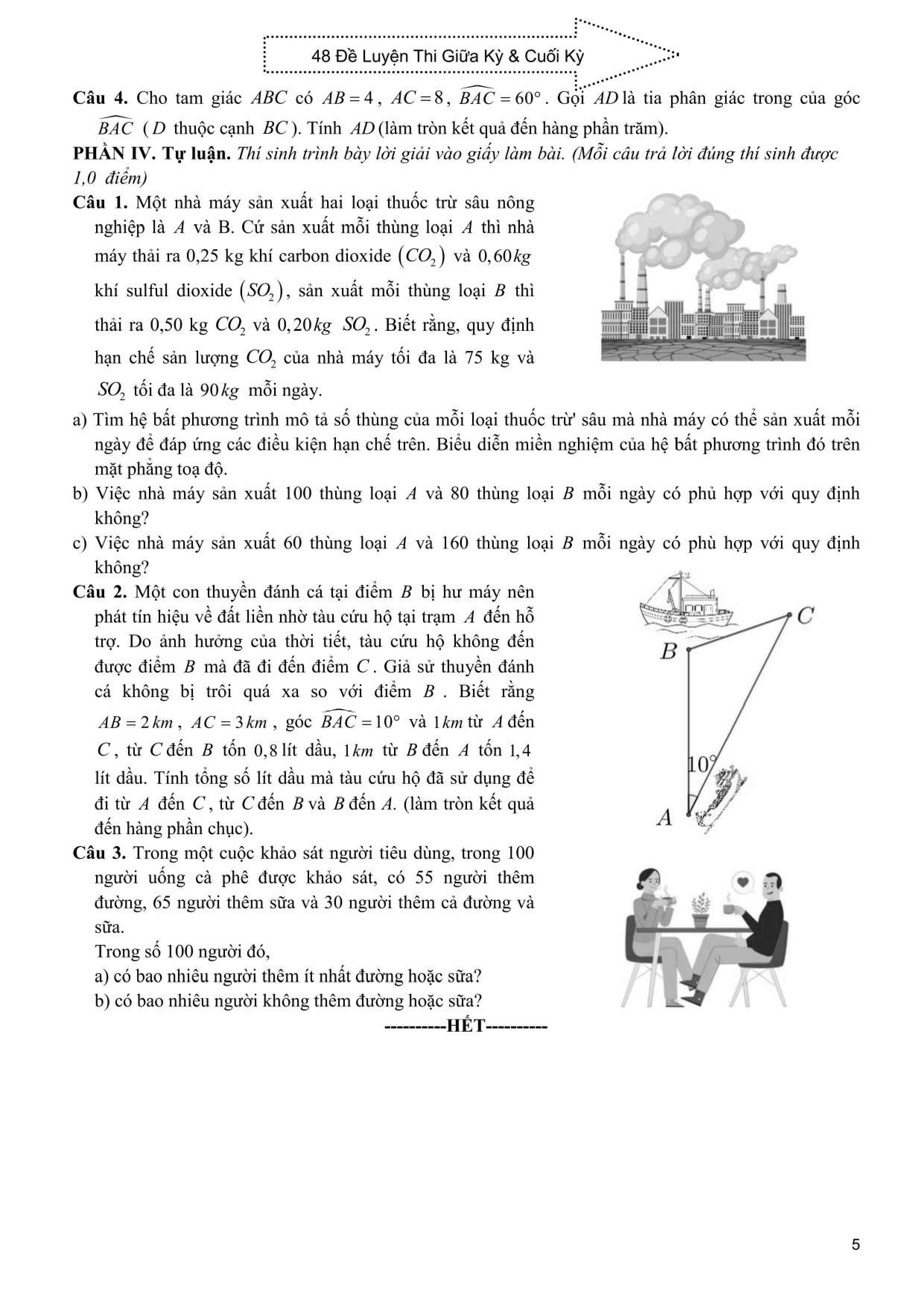 Tuyen Tap 48 De Kiem Tra Dinh Ky Toan 10