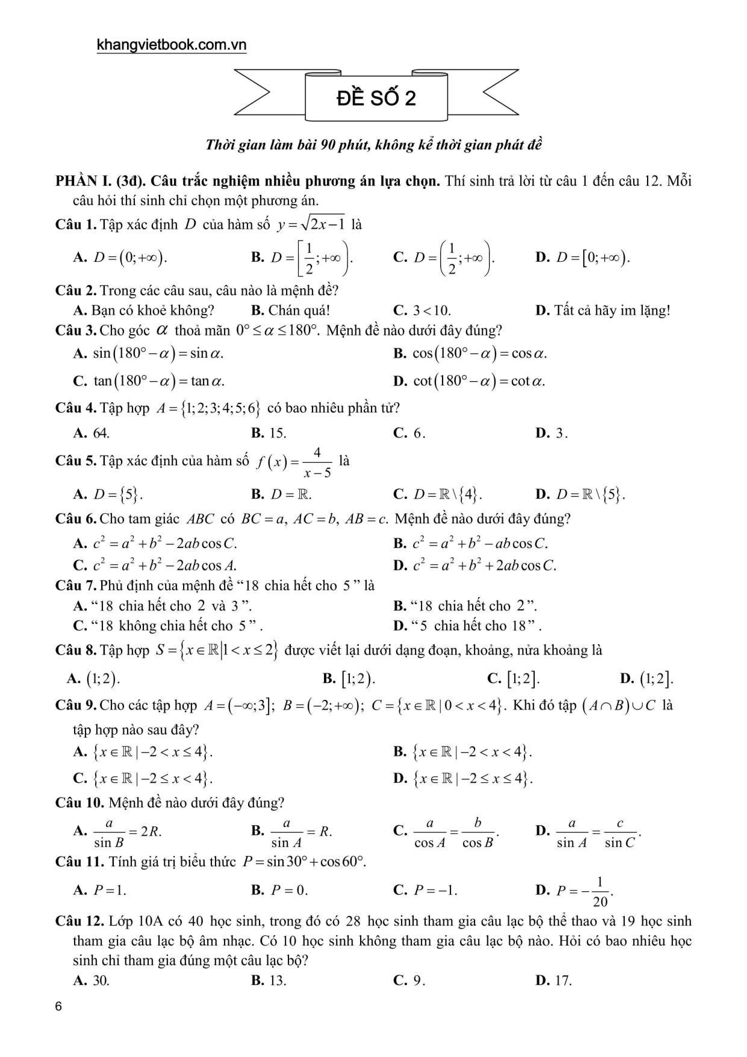 Tuyen Tap 48 De Kiem Tra Dinh Ky Toan 10