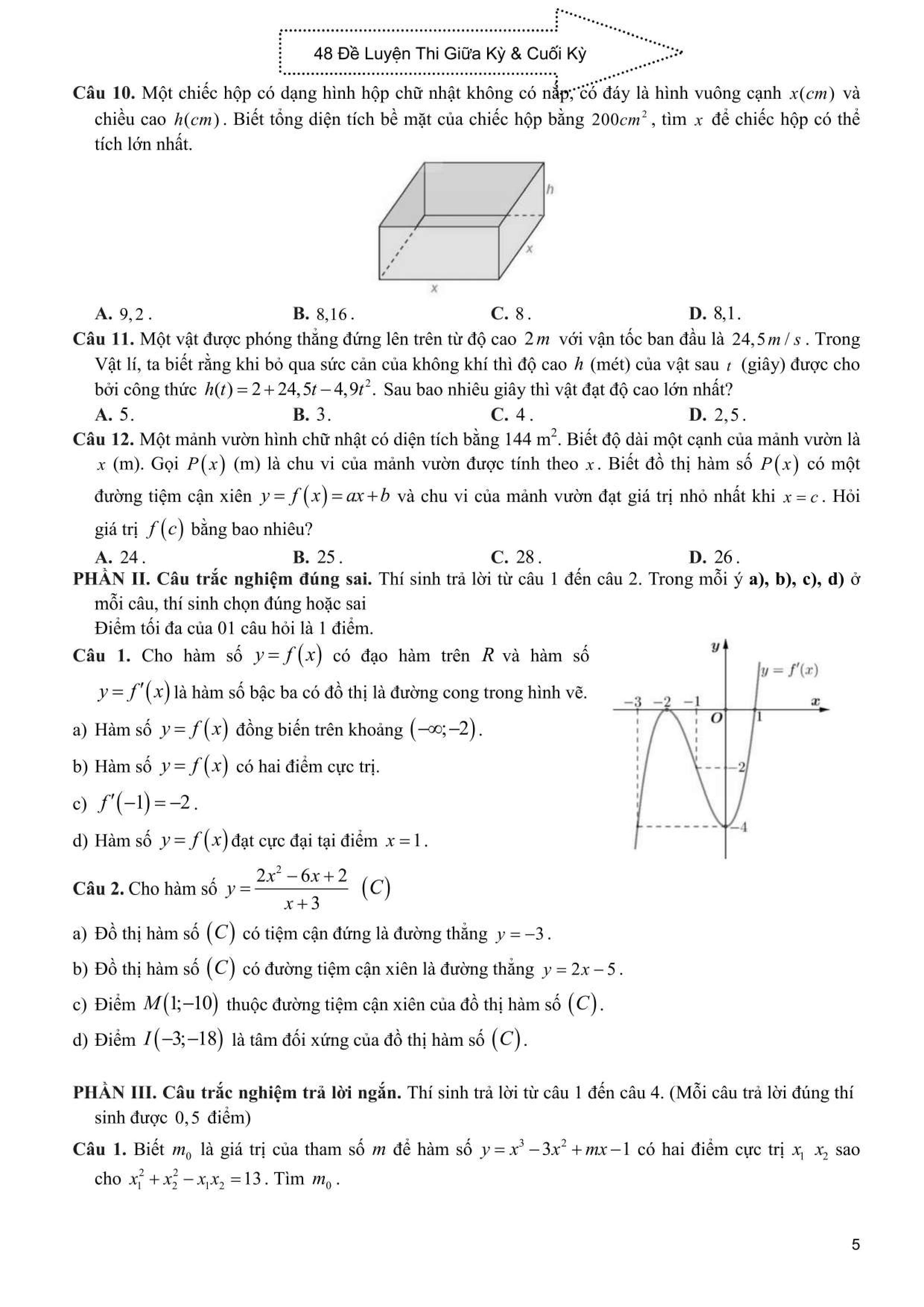 Tuyen Tap 48 De Kiem Tra Dinh Ky Toan 12