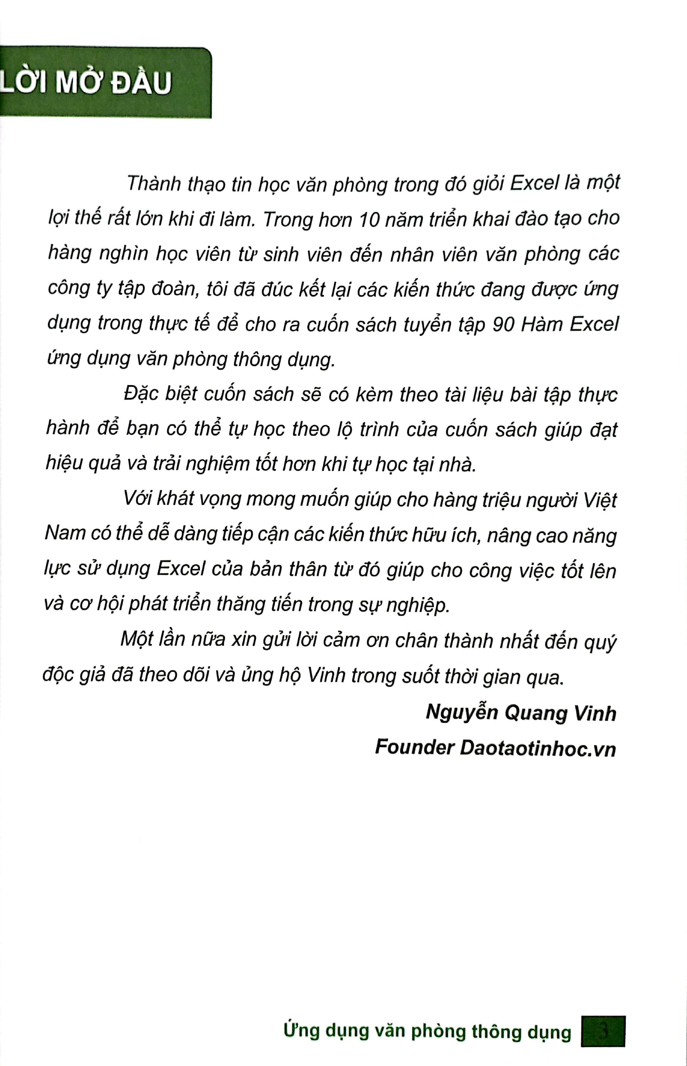 tuyển tập 90 hàm excel ứng dụng văn phòng thông dụng