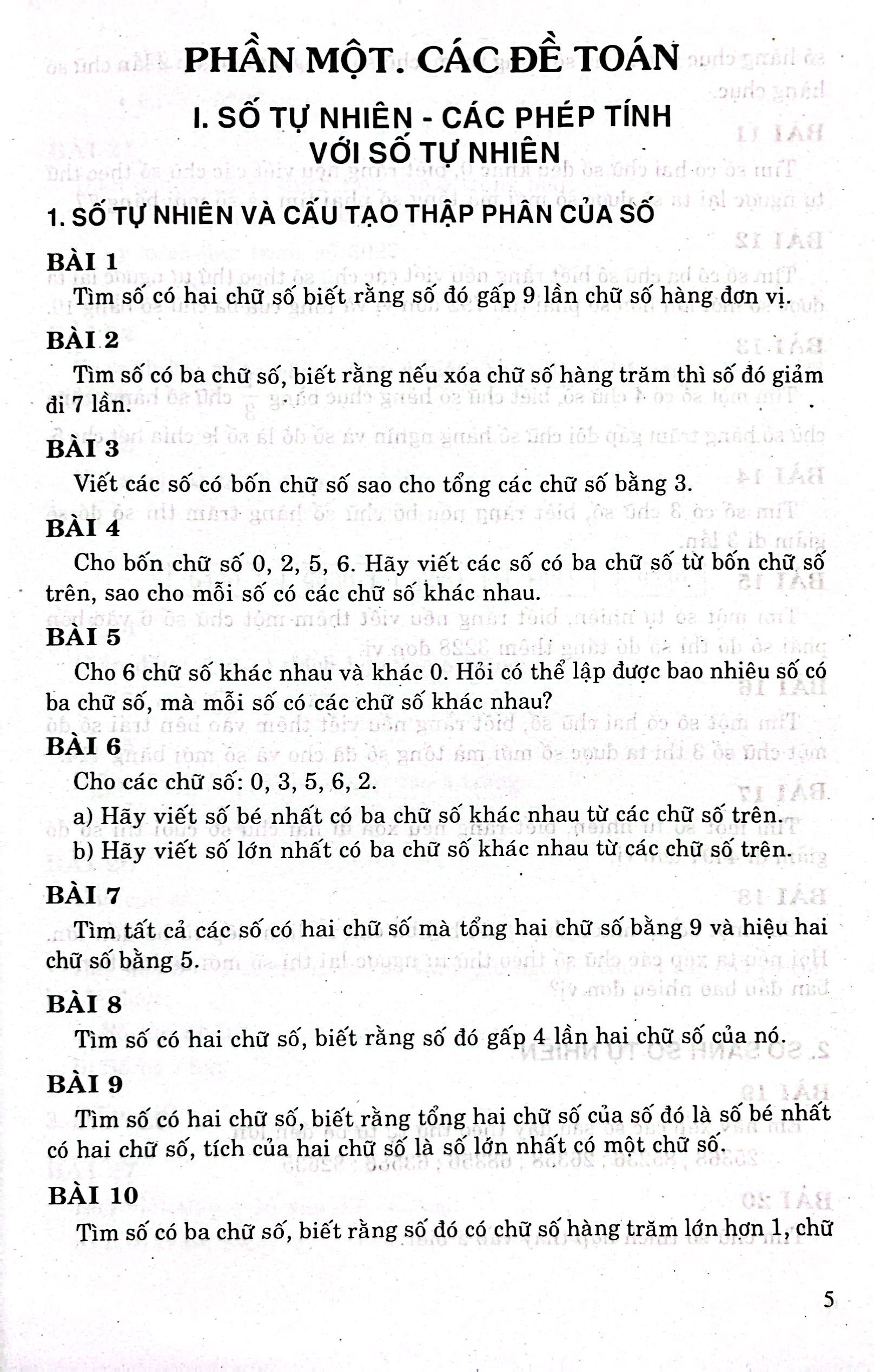 tuyển tập các bài toán hay và khó 4-5