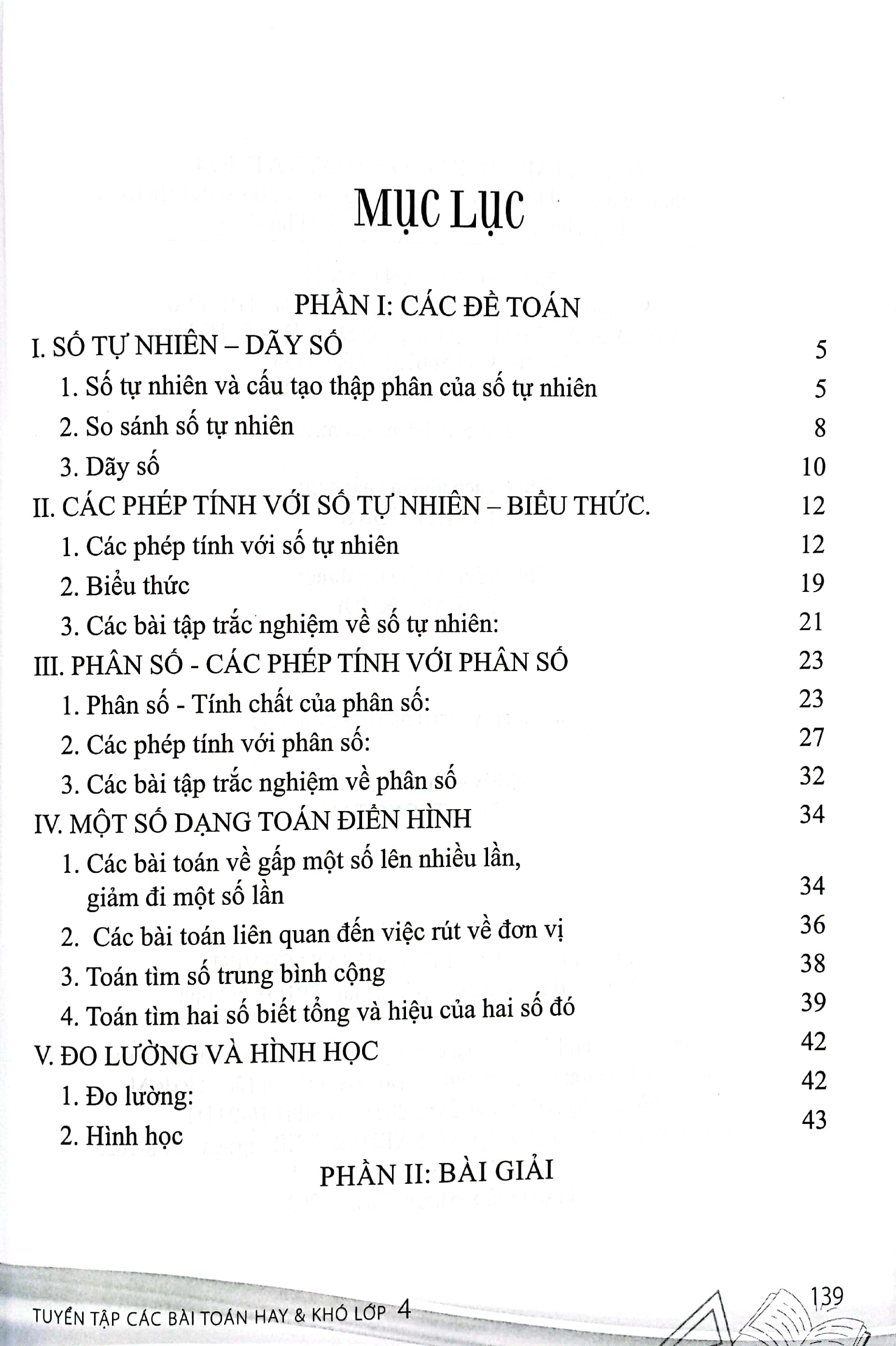 tuyển tập các bài toán hay và khó 4 (theo chương trình giáo dục phổ thông mới)