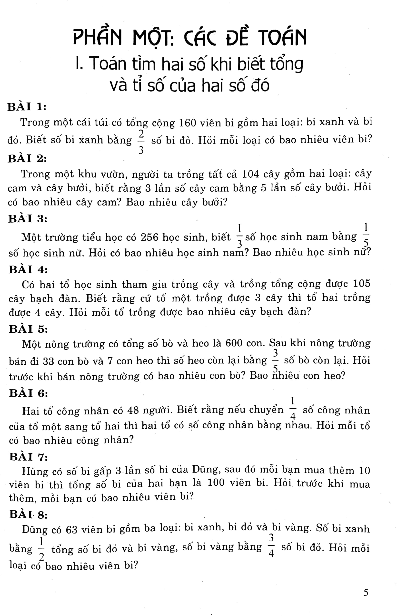 tuyển tập các bài toán hay và khó 5 (bồi dưỡng học sinh khá-giỏi)