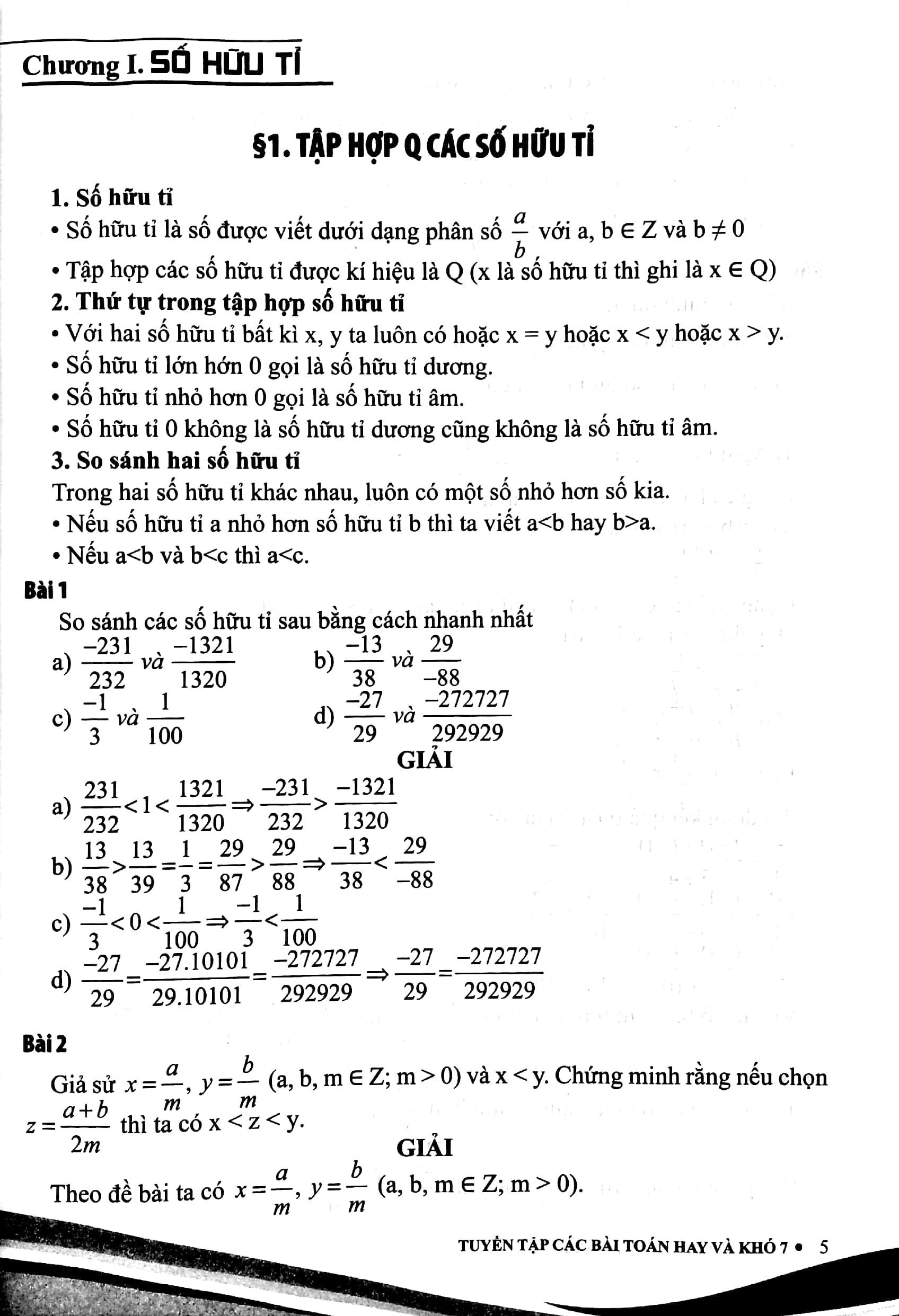 tuyển tập các bài toán hay và khó 7 - theo chương trình gdpt mới - dùng chung cho 3 bộ sách