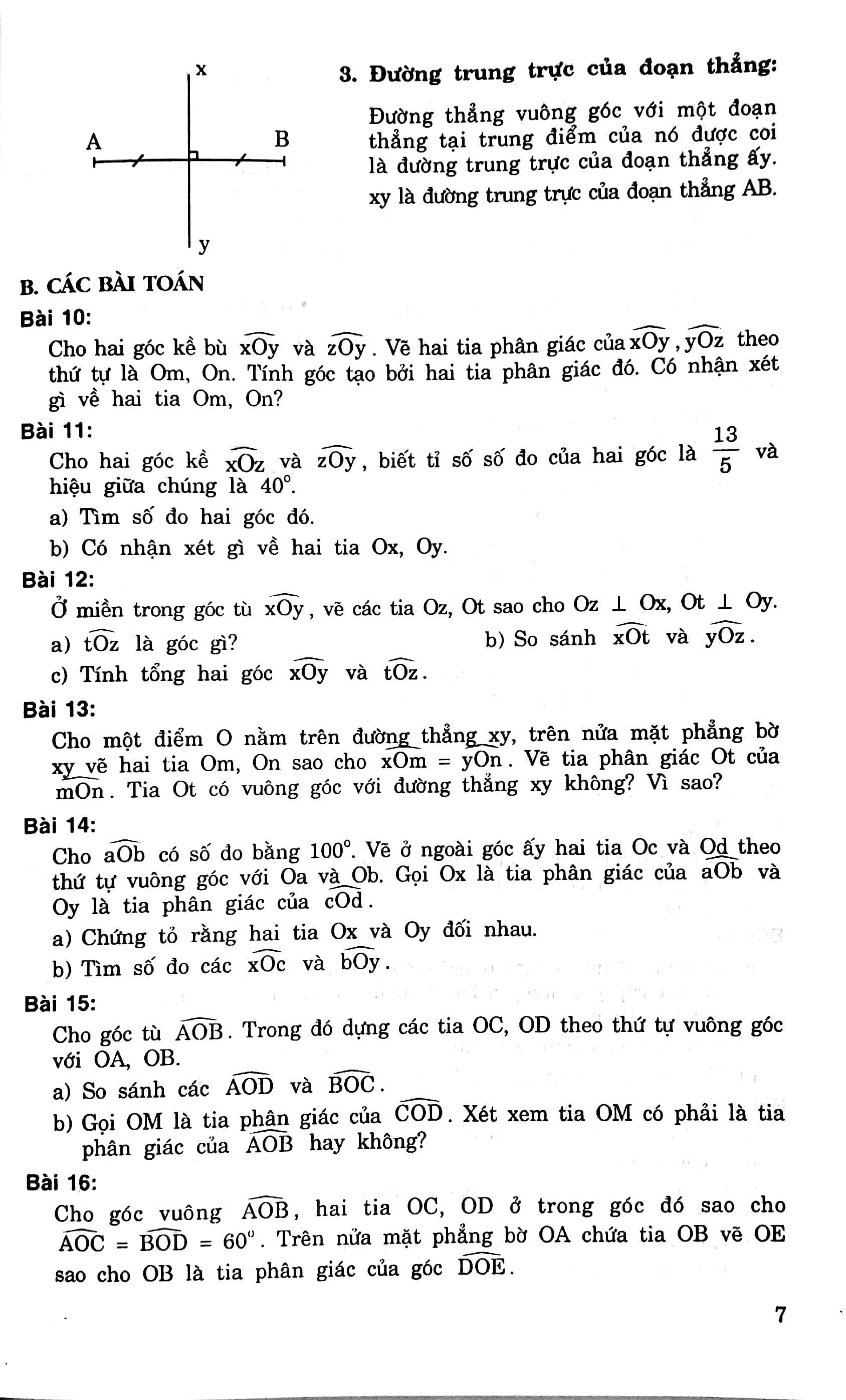tuyển tập các bài toán hay và khó hình học 7 (2020)