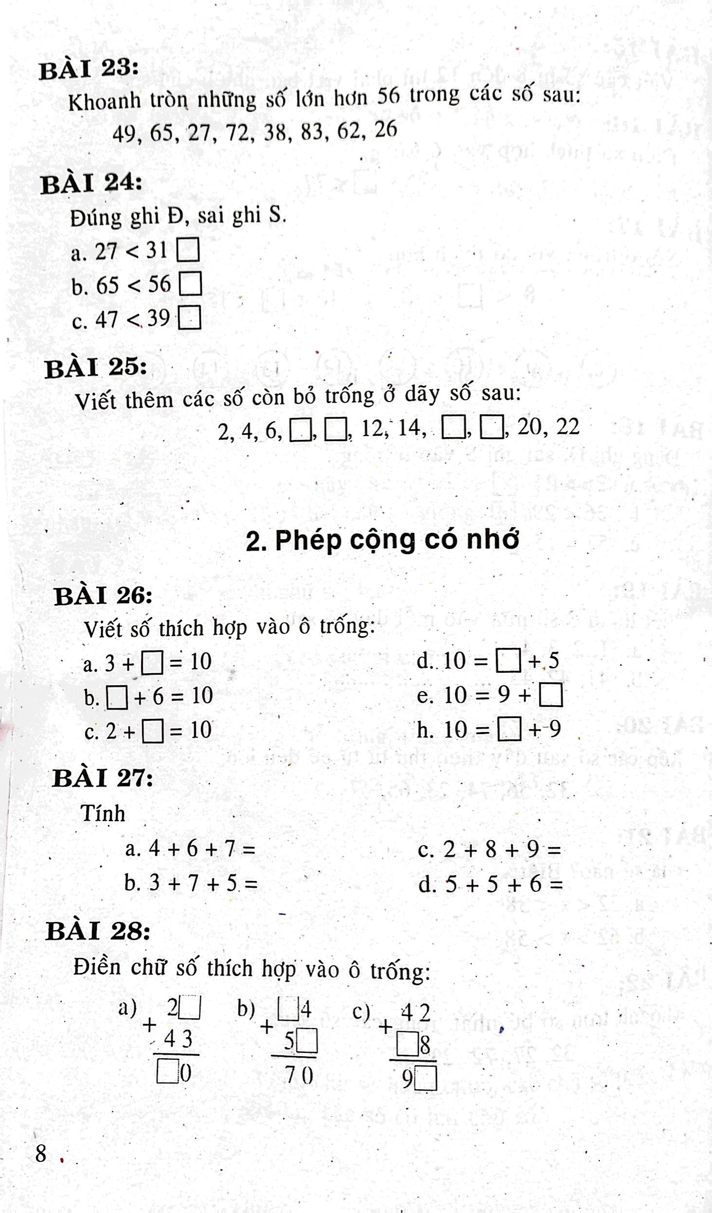 tuyển tập các bài toán thông minh lớp 2 (theo chương trình giáo dục phổ thông mới)