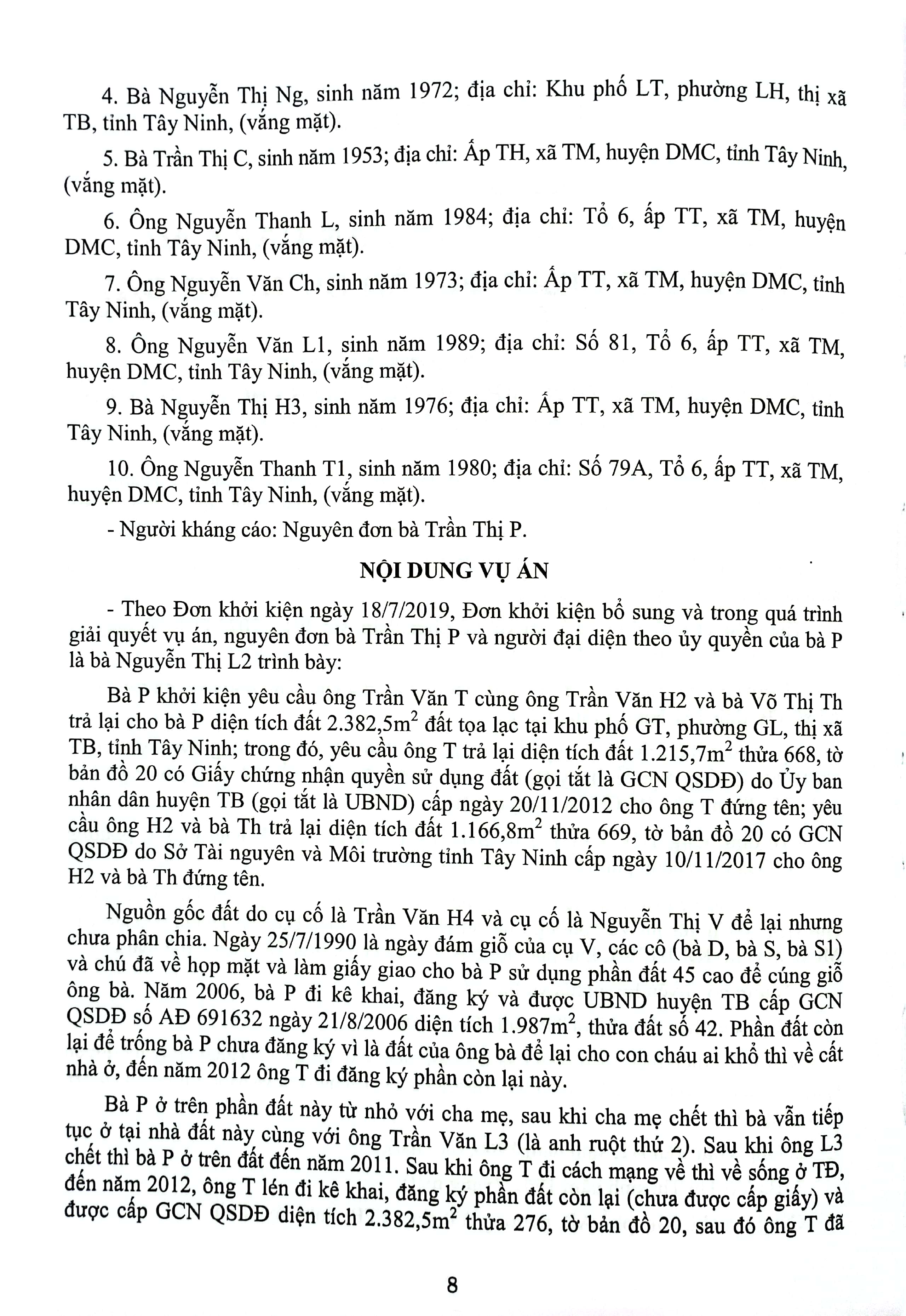 tuyển tập các bản án của tòa án nhân dân cấp cao về quyền sử dụng đất và tài sản gắn liền với đất (dành cho thẩm phán, thẩm tra viên, hội thẩm, kiểm sát viên, luật sư và các học viên tư pháp)