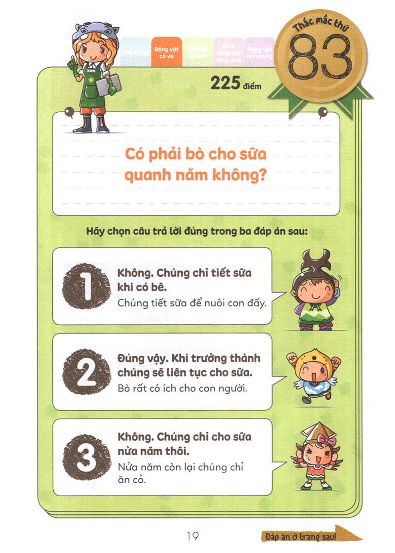 tuyển tập câu hỏi của học sinh tiểu học - về sinh vật (tái bản 2019)