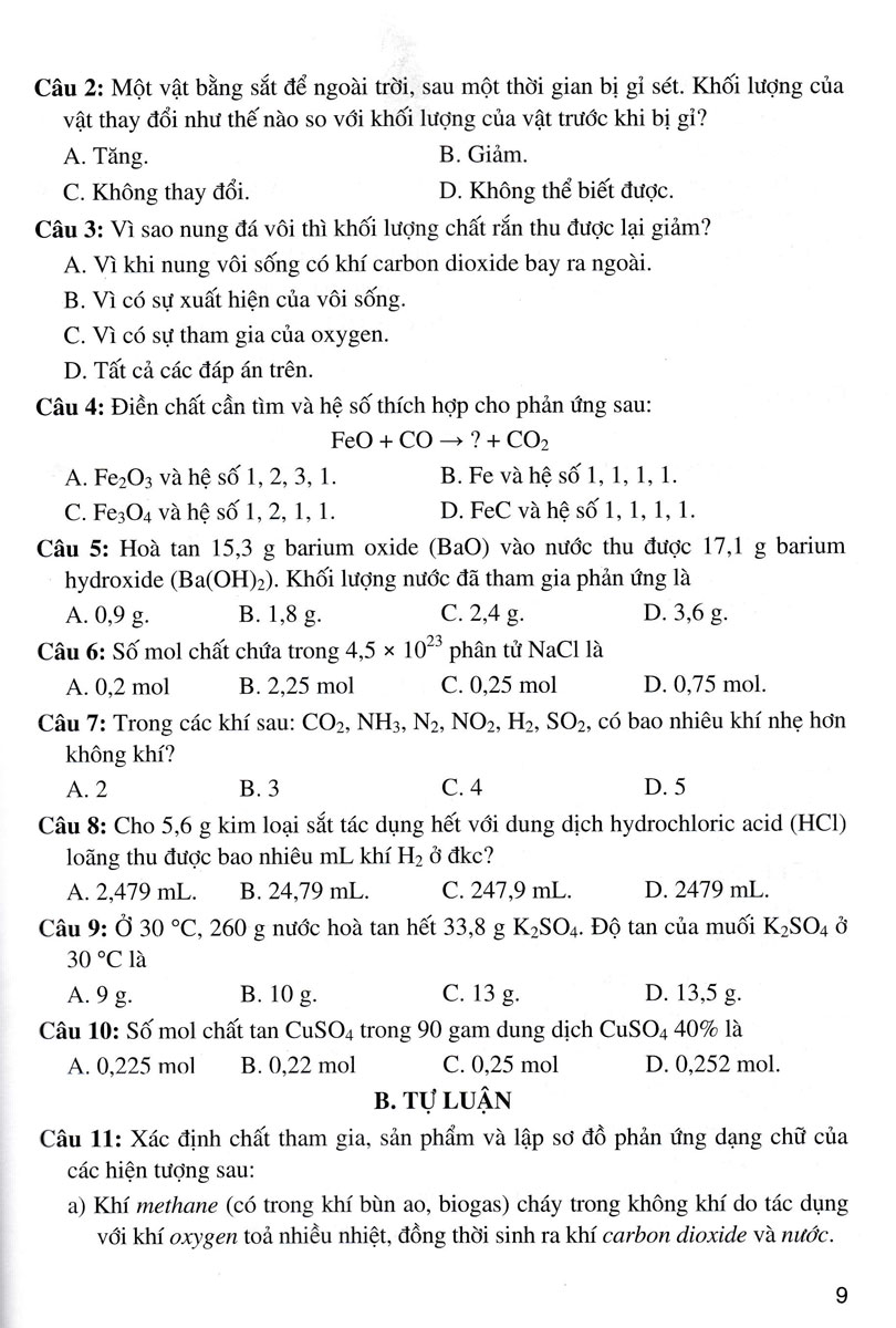 tuyển tập đề kiểm tra định kỳ khoa học tự nhiên 8 (dùng chung cho các bộ sgk hiện hành)
