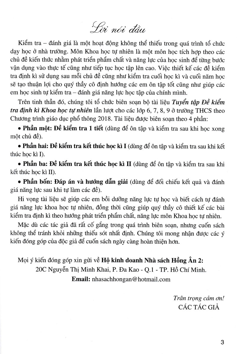 tuyển tập đề kiểm tra định kỳ khoa học tự nhiên 8 (dùng chung cho các bộ sgk hiện hành)