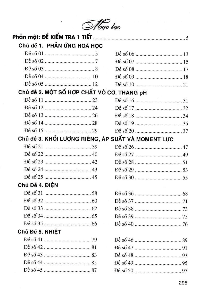 tuyển tập đề kiểm tra định kỳ khoa học tự nhiên 8 (dùng chung cho các bộ sgk hiện hành)