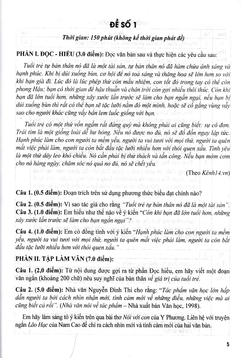 Tuyen Tap De Kiem Tra Mon Ngu Van 9 - Boi Duong Hoc Sinh Gioi