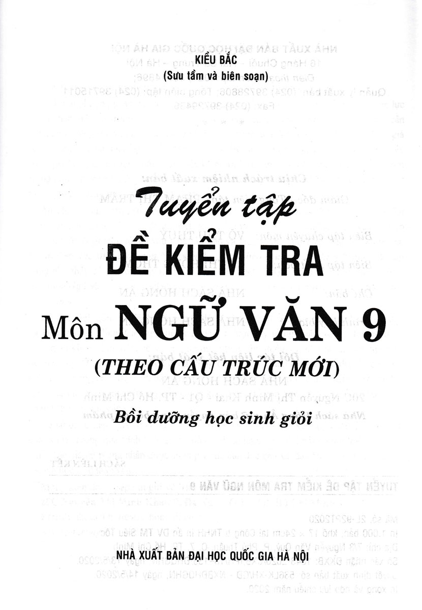 Tuyen Tap De Kiem Tra Mon Ngu Van 9 - Boi Duong Hoc Sinh Gioi