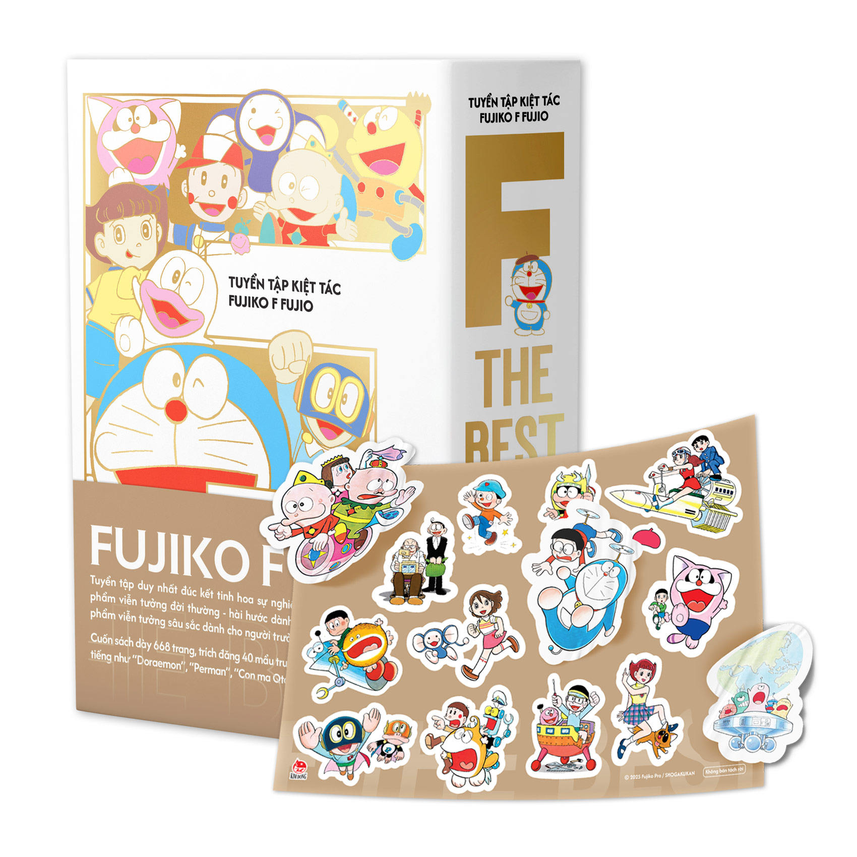 Tuyen Tap Kiet Tac Fujiko F Fujio - F The Best - Tang Kem Set Sticker Kho Lon