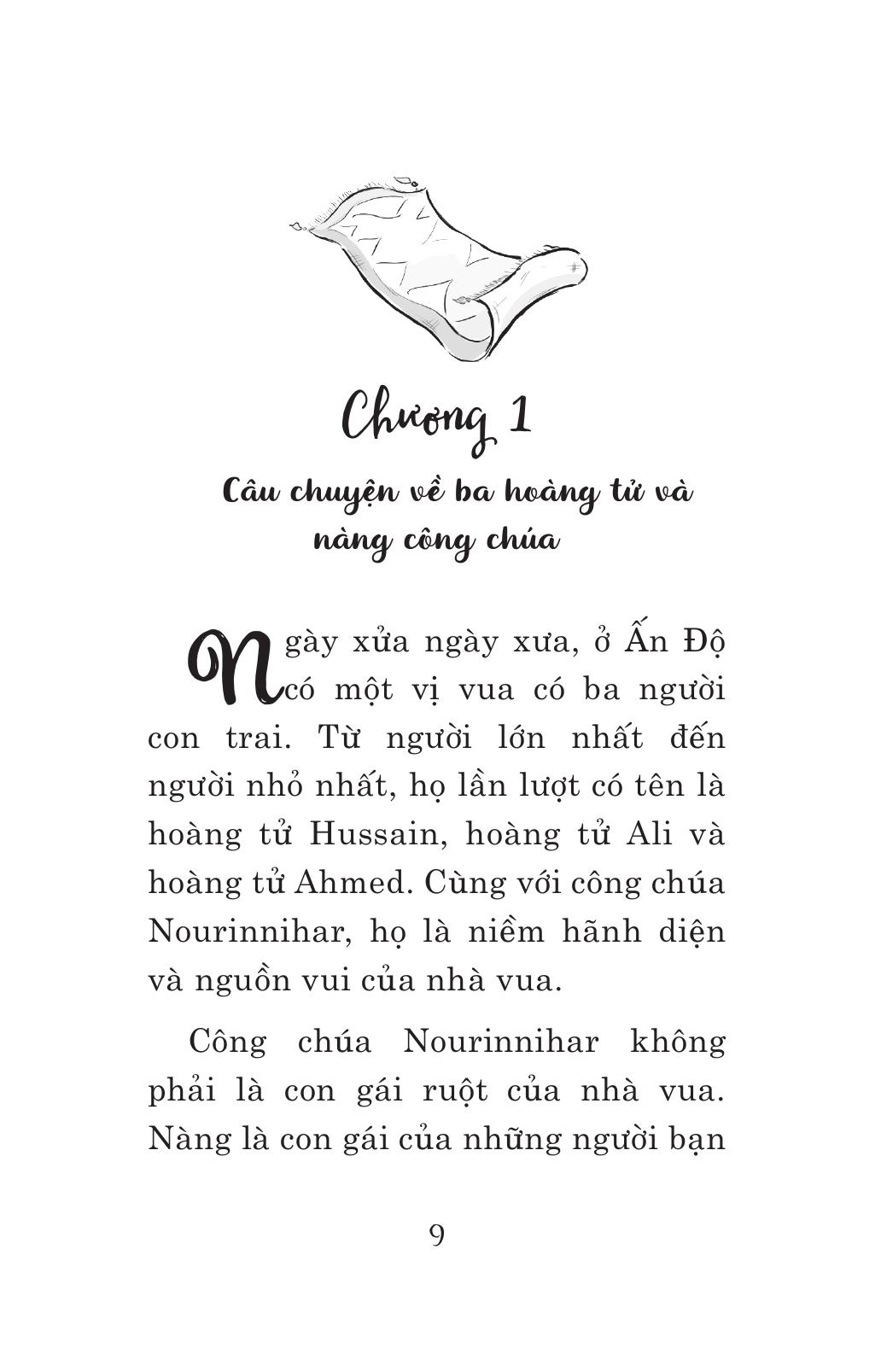 tuyển tập nghìn lẻ một đêm - ba hoàng tử và tấm thảm thần