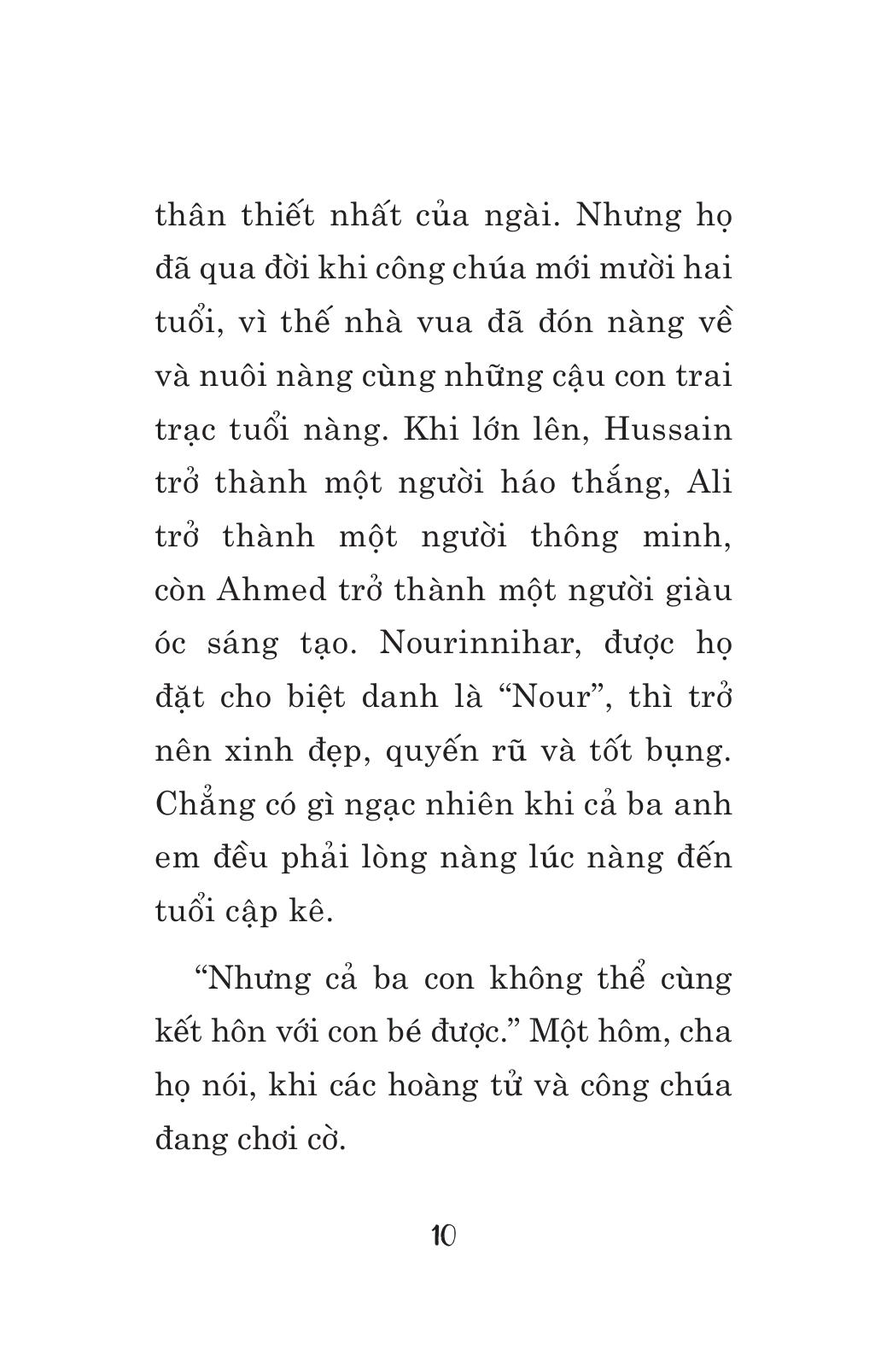 tuyển tập nghìn lẻ một đêm - ba hoàng tử và tấm thảm thần