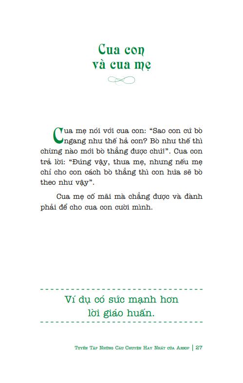 tuyển tập những câu chuyện hay nhất của aesop (song ngữ anh-việt)