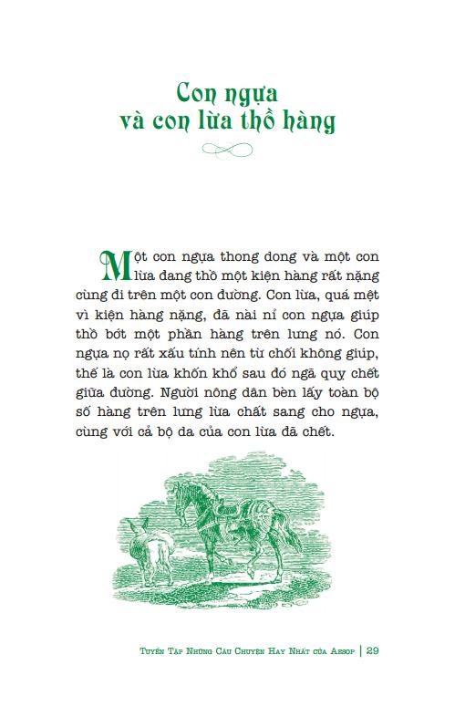 tuyển tập những câu chuyện hay nhất của aesop (song ngữ anh-việt)