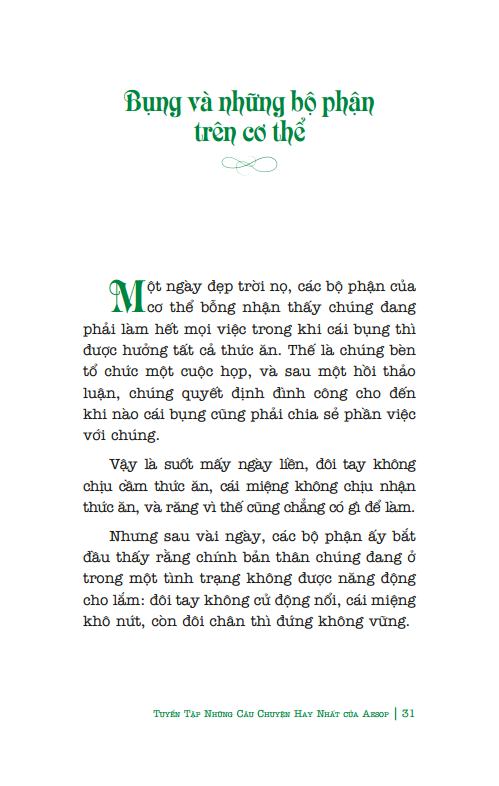 tuyển tập những câu chuyện hay nhất của aesop (song ngữ anh-việt)