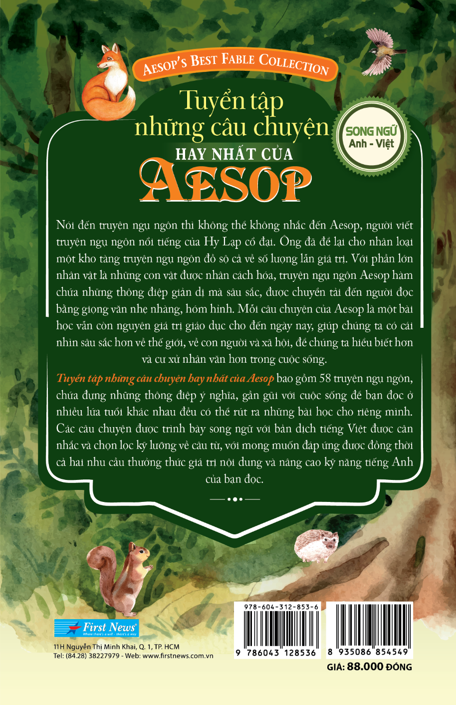 tuyển tập những câu chuyện hay nhất của aesop (song ngữ anh-việt)