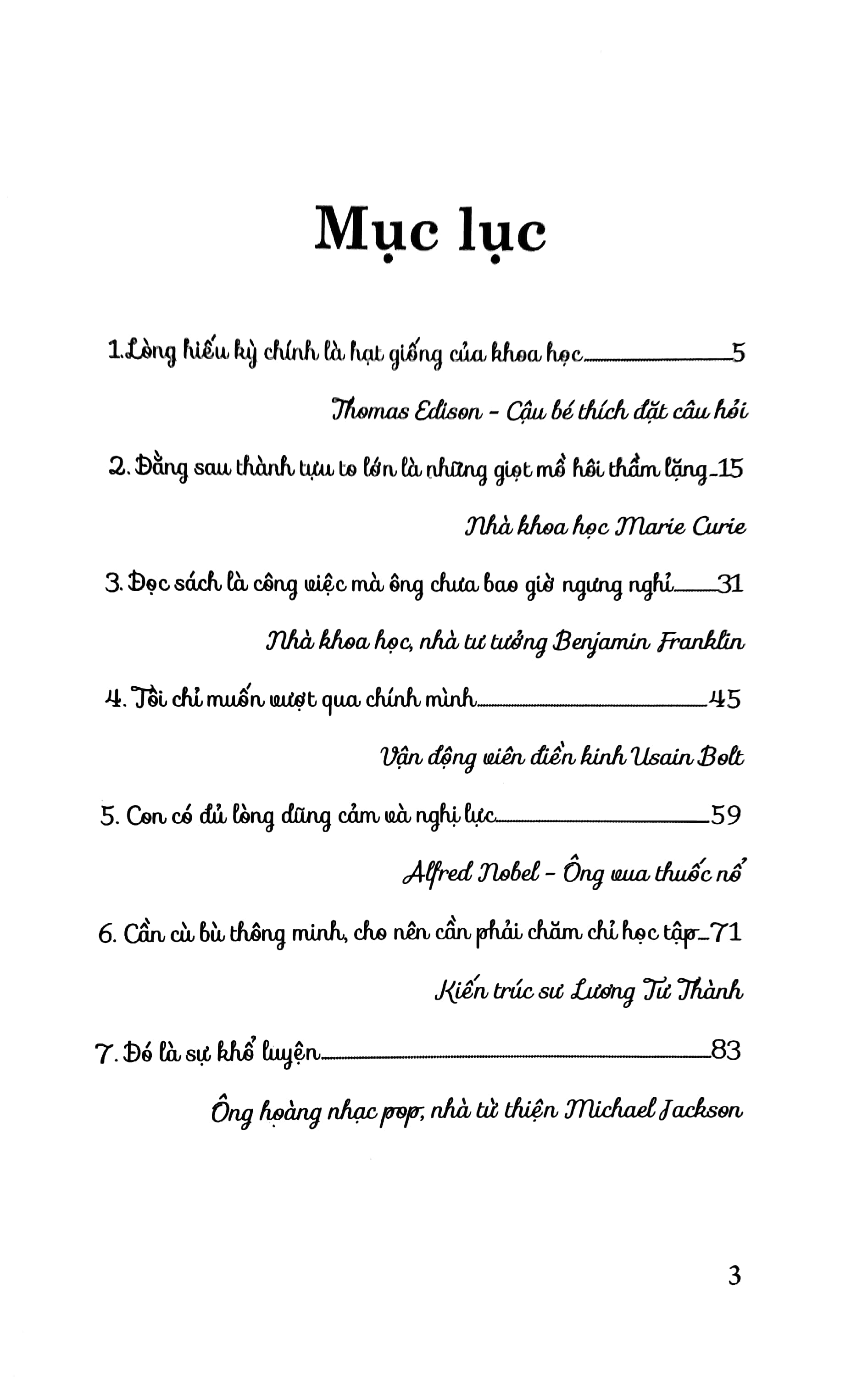 tuyển tập những câu chuyện về các danh nhân nổi tiếng trên thế giới - những tấm gương bền bỉ, quyết tâm