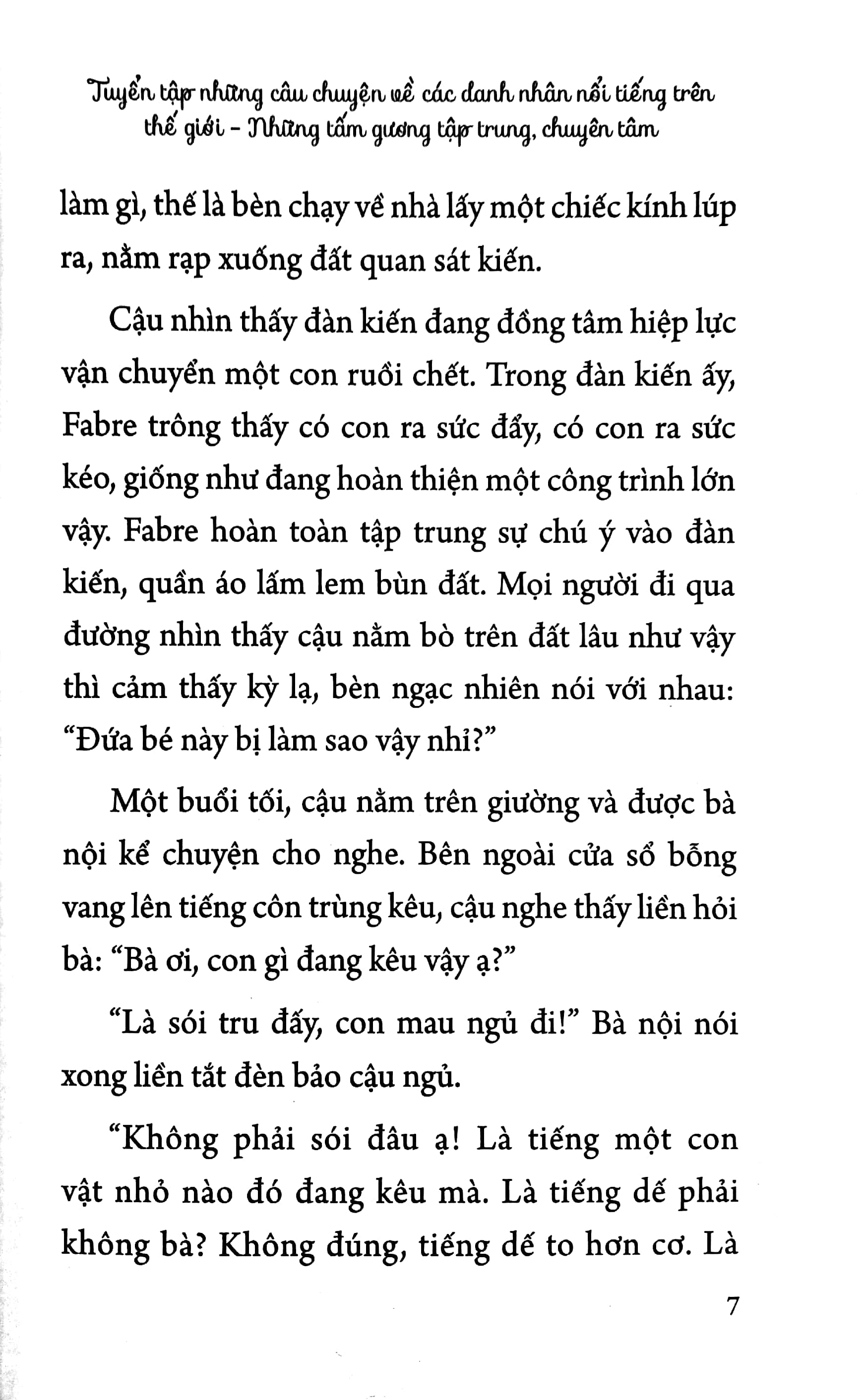 tuyển tập những câu chuyện về các danh nhân nổi tiếng trên thế giới - những tấm gương tập trung, chuyên tâm