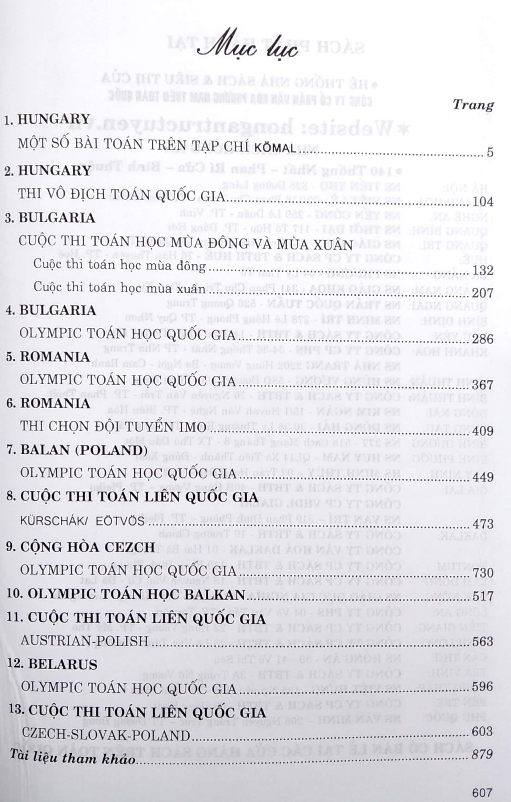 tuyển tập olympic toán học các nước đông âu